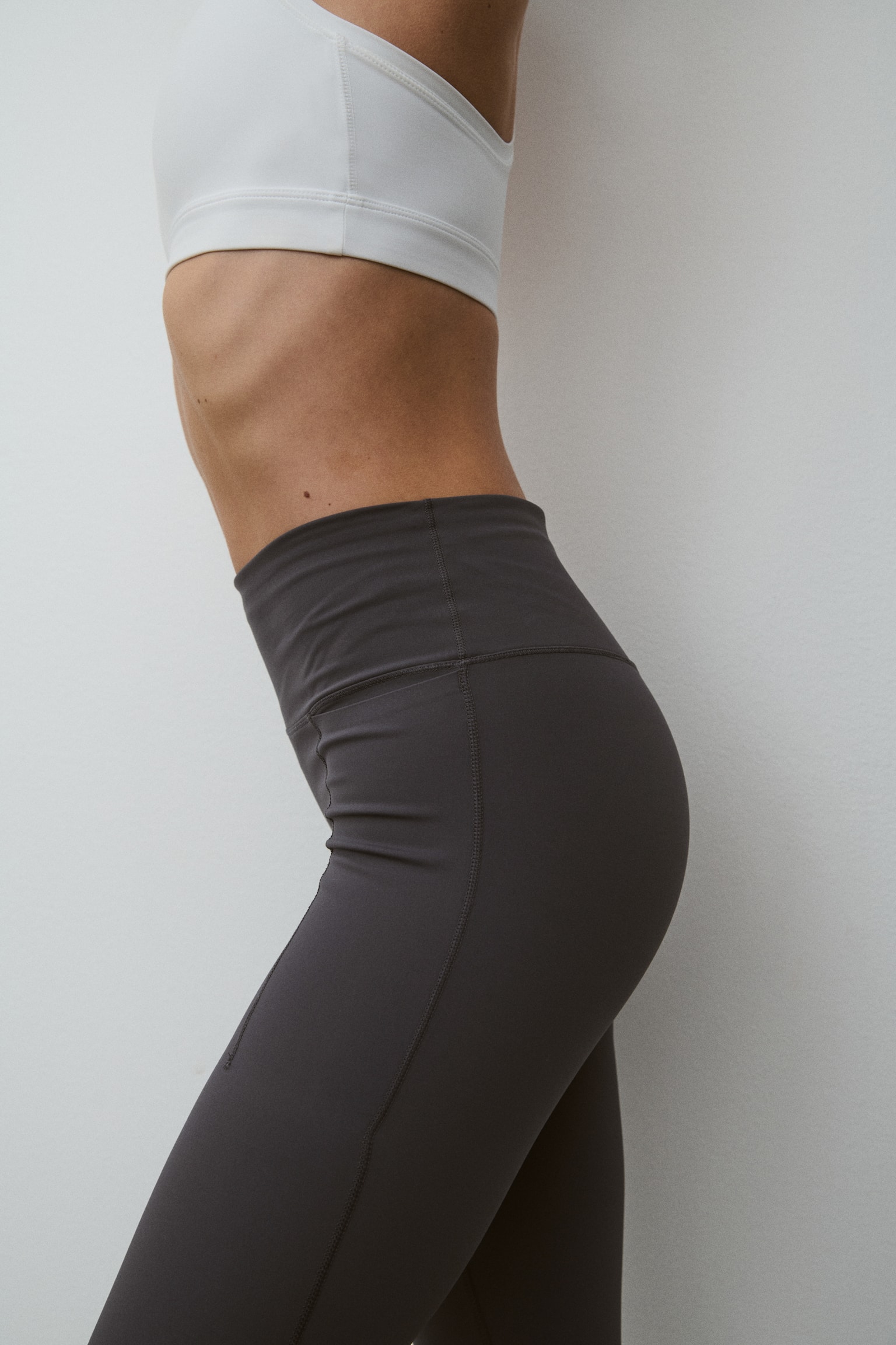 Running leggings with ShapeMove™ - Dark grey - 5
