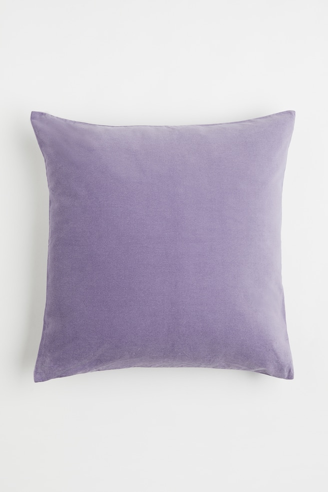Cotton velvet cushion cover - Purple/Dark grey/Sage green/Red/dc/dc/dc/dc/dc/dc/dc/dc/dc - 1