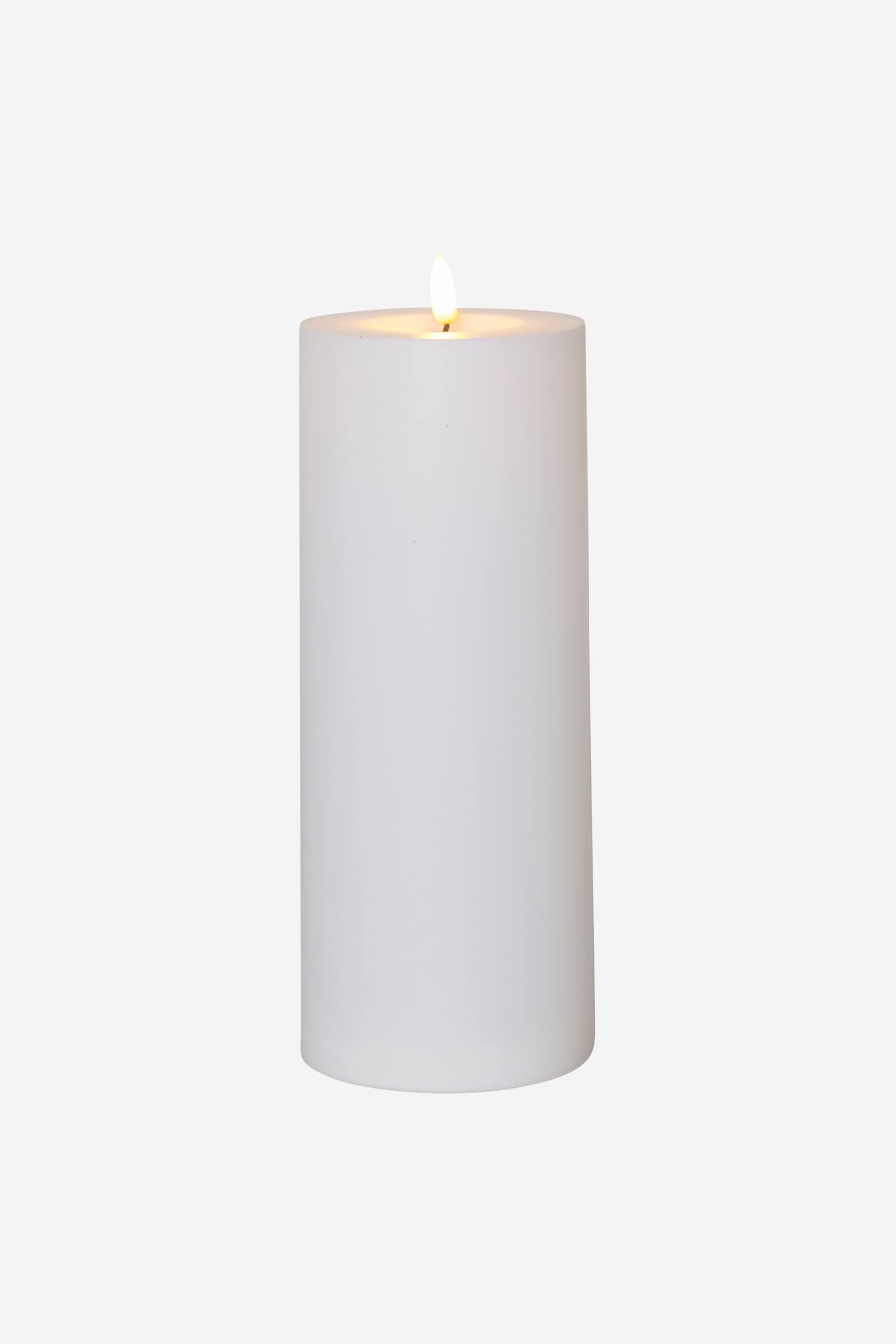Led-kerze Flamme Rak 27,5 cm Drinnen/draußen - Weiß