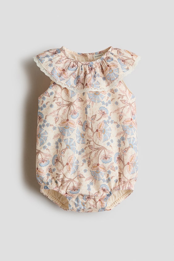Детские комбинезоны H&M Eyelet-Embroidered Romper Suit