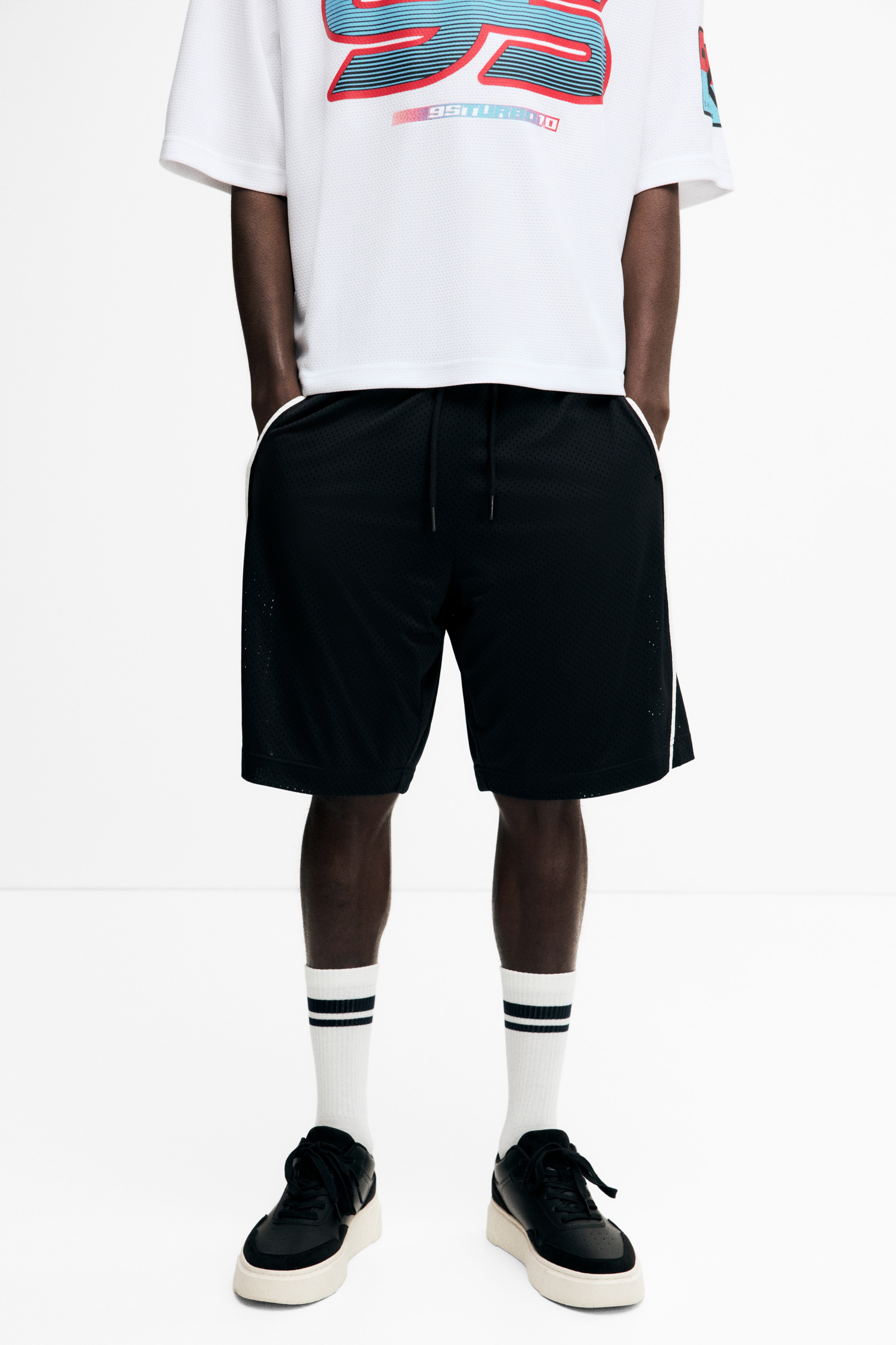 Relaxed Fit Mesh shorts