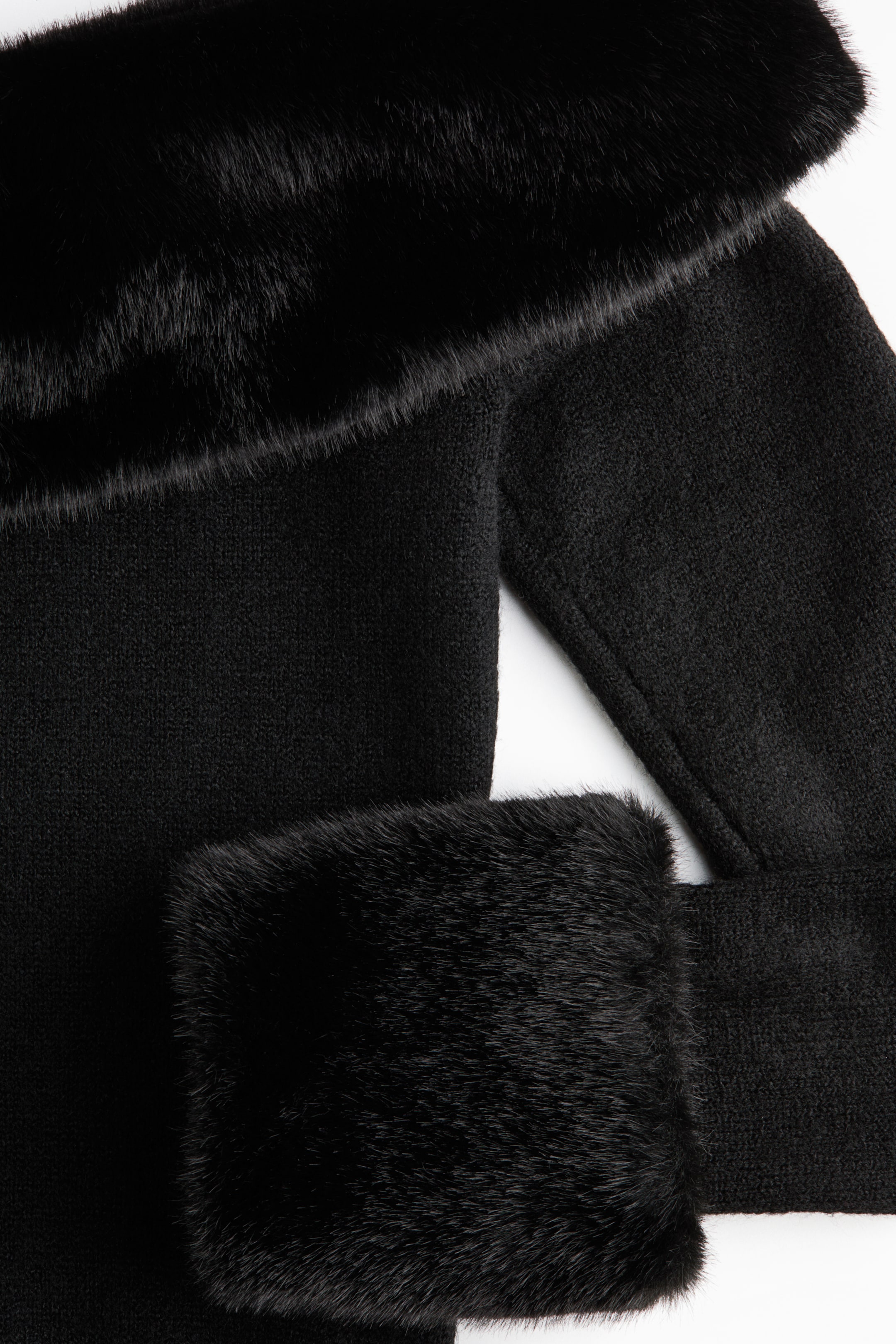 Ampliar la imagen: Knitted off-the-shoulder dress - Black - Ladies | H&M MX 6