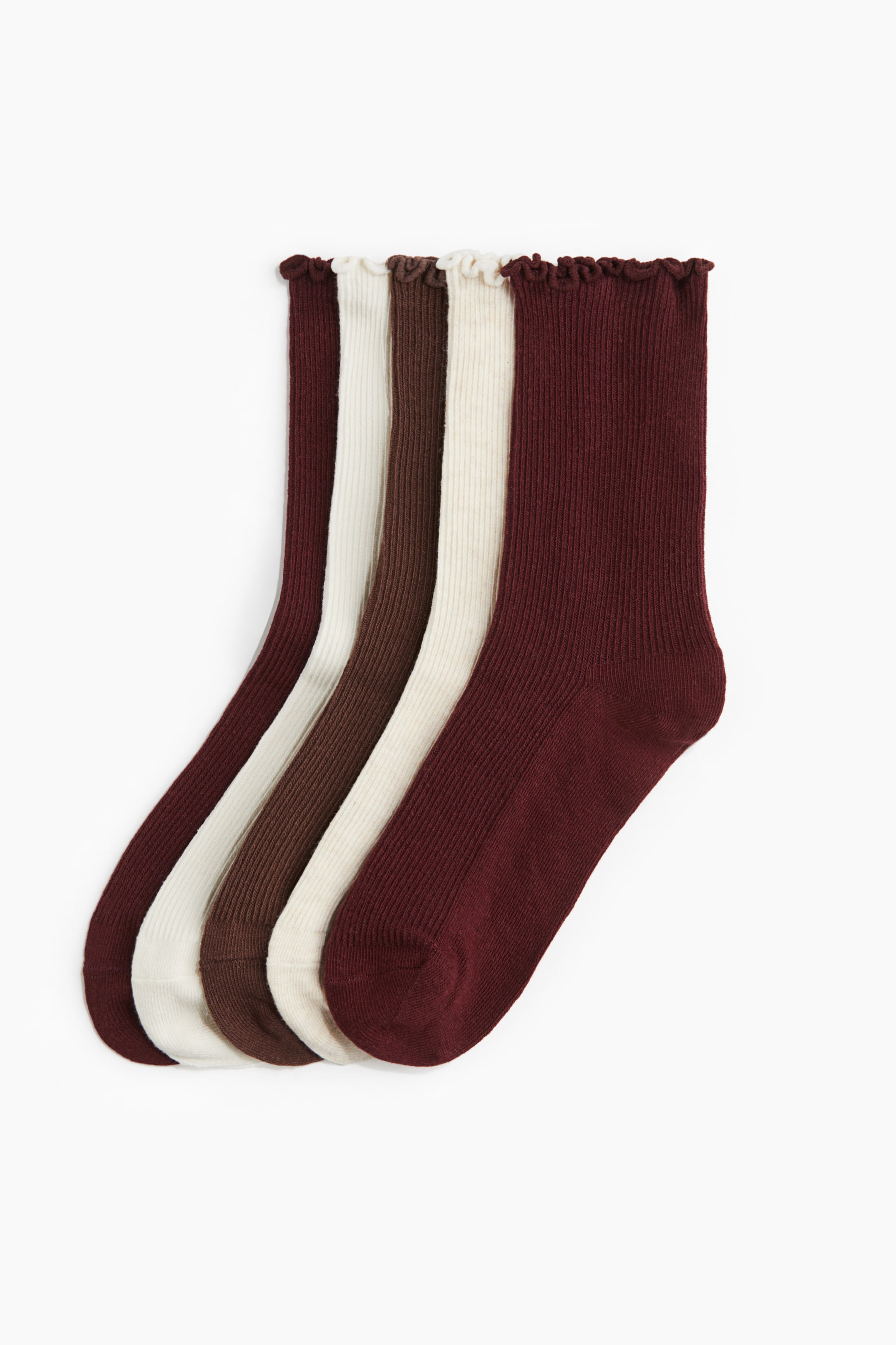 5-pack Rib-knit Socks