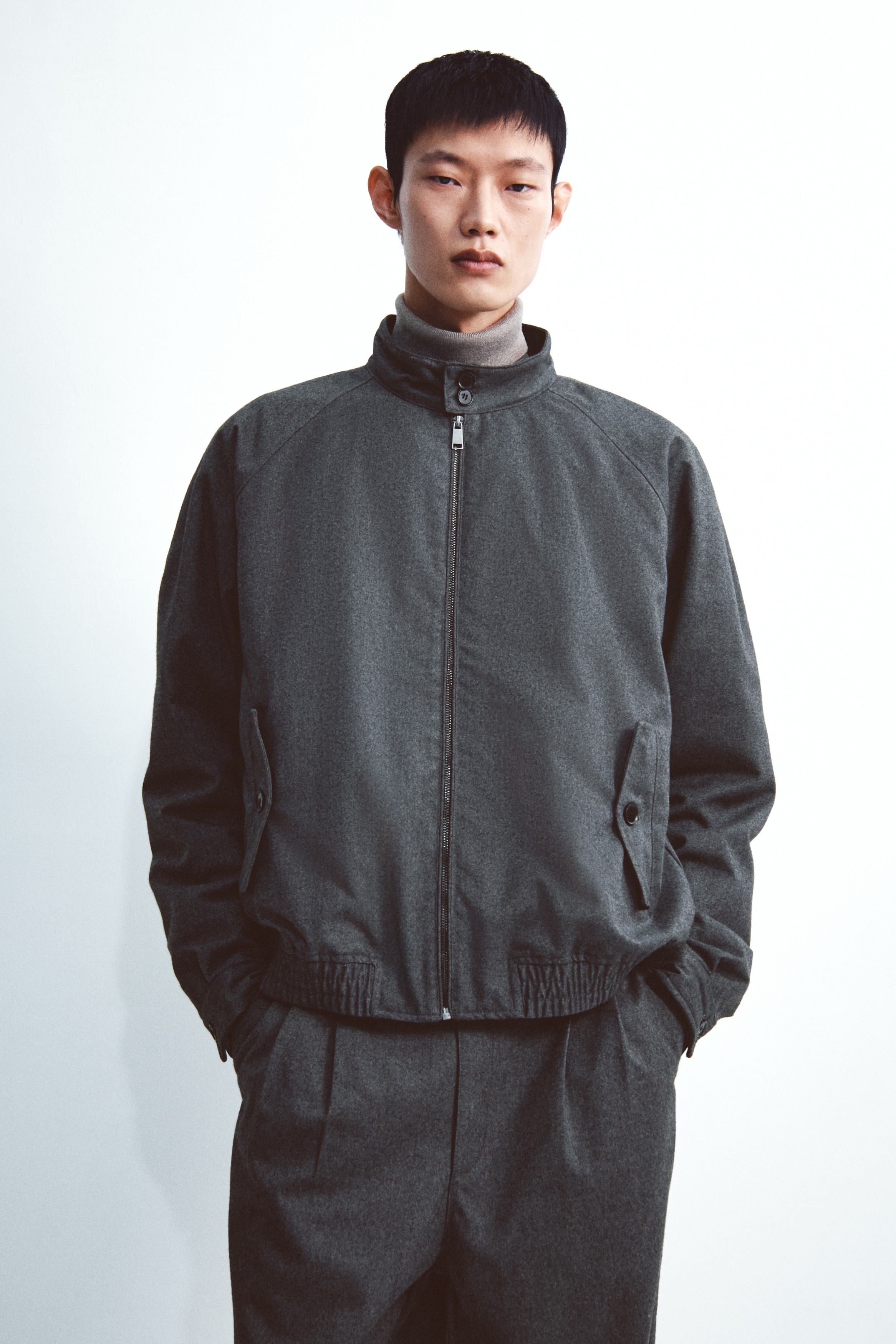 ジャケット - ダークグレーメランジ - Men | H&M JP