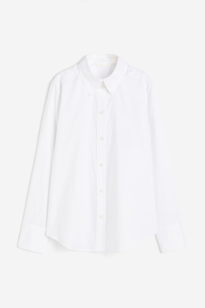 Cotton shirt - White/Cream/Black striped - 2