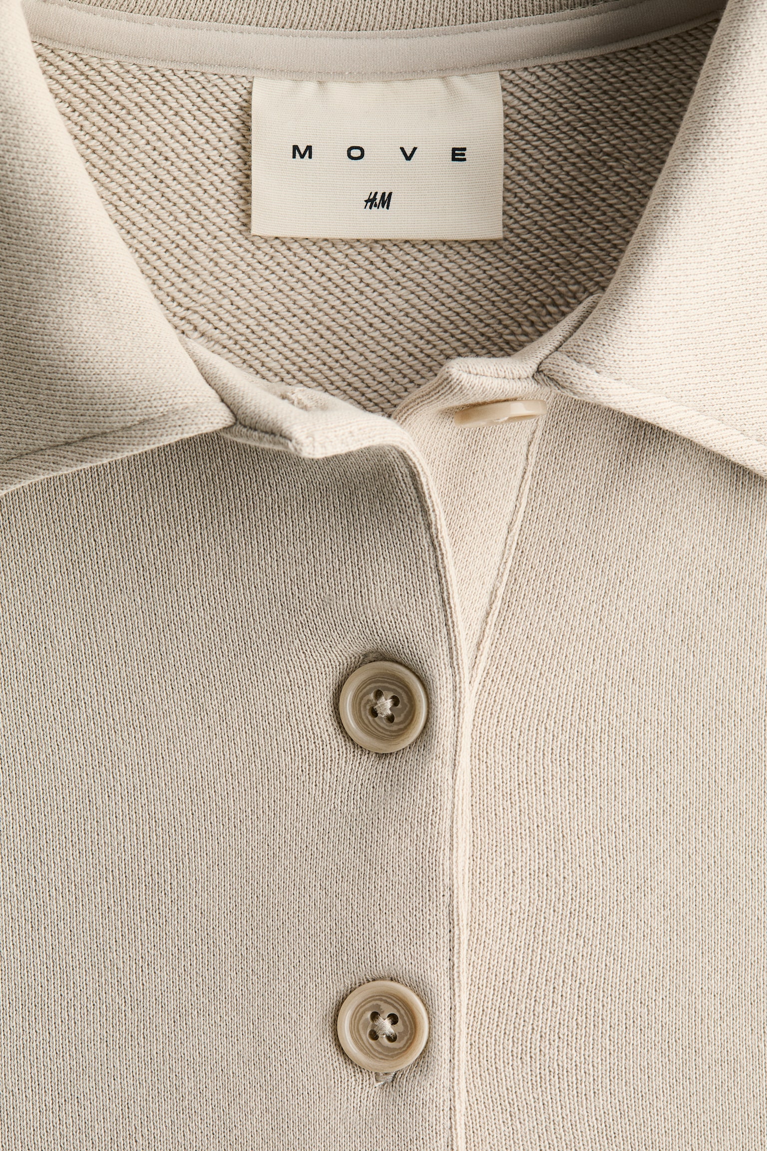 Sports cotton rugby shirt - Light taupe/Chocolate plum - 3