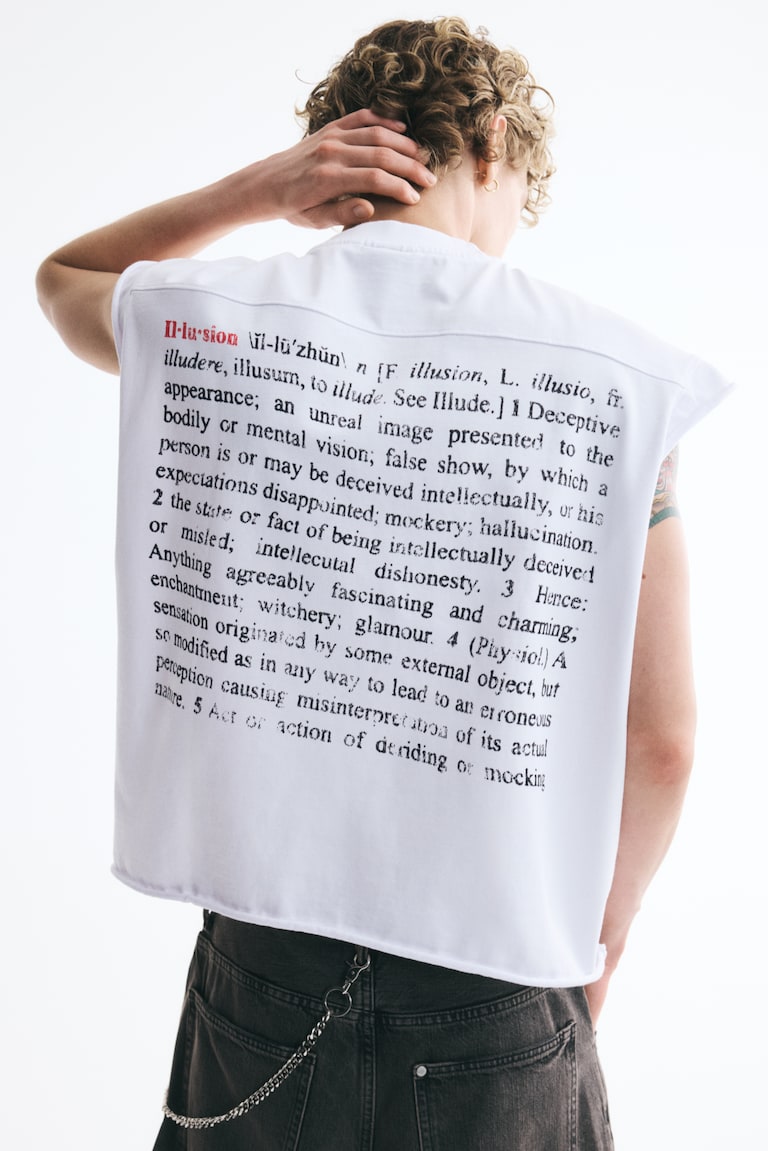 Majica bez rukava četvrtastog kroja Oversized Fit