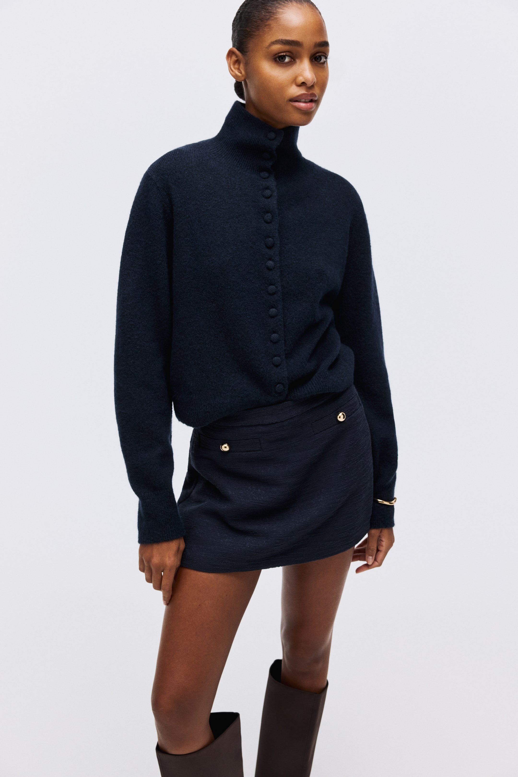 Größeres Bild ansehen: Skort - Marineblau - Ladies | H&M DE 1