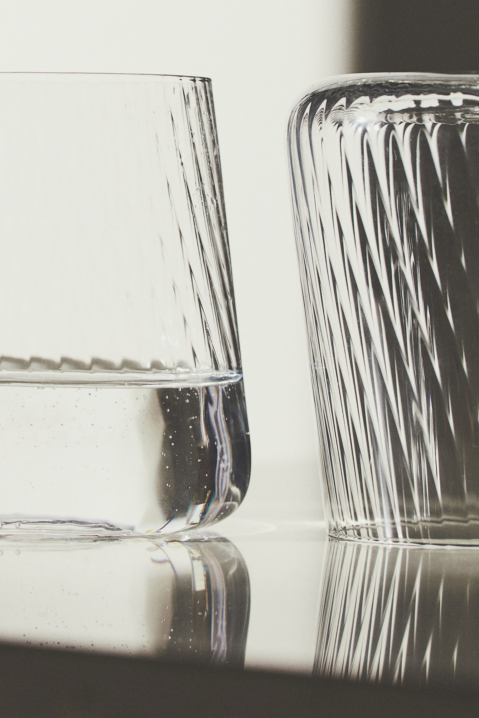 Lot de 2 verres à eau en verre - Transparent - 3