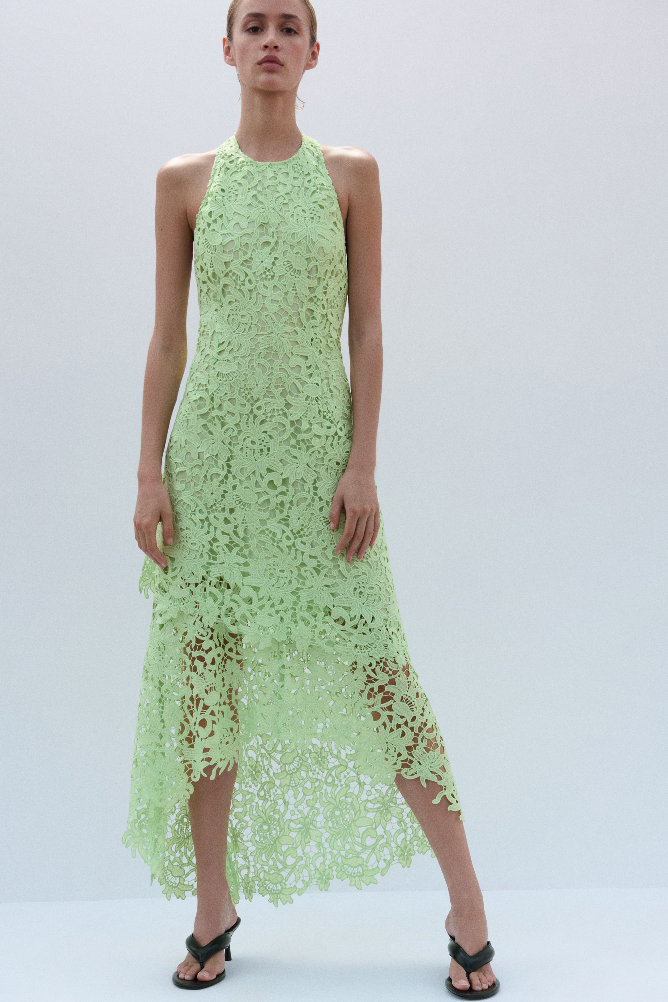 Lace Halterneck Dress