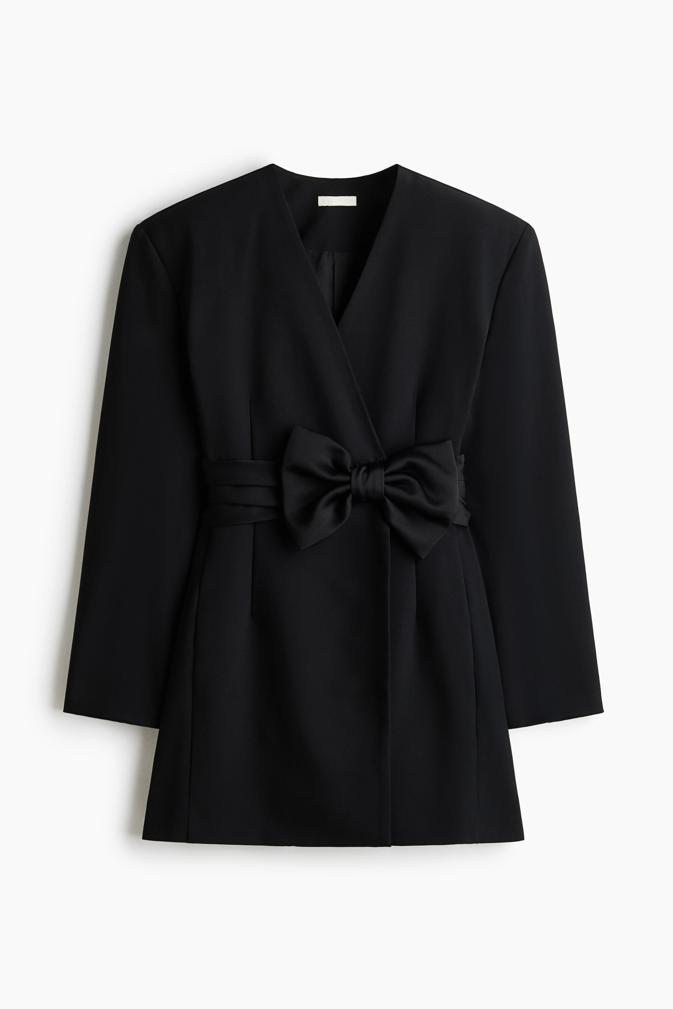 View larger image: Bow-detail blazer dress - Black - Ladies | H&M 1