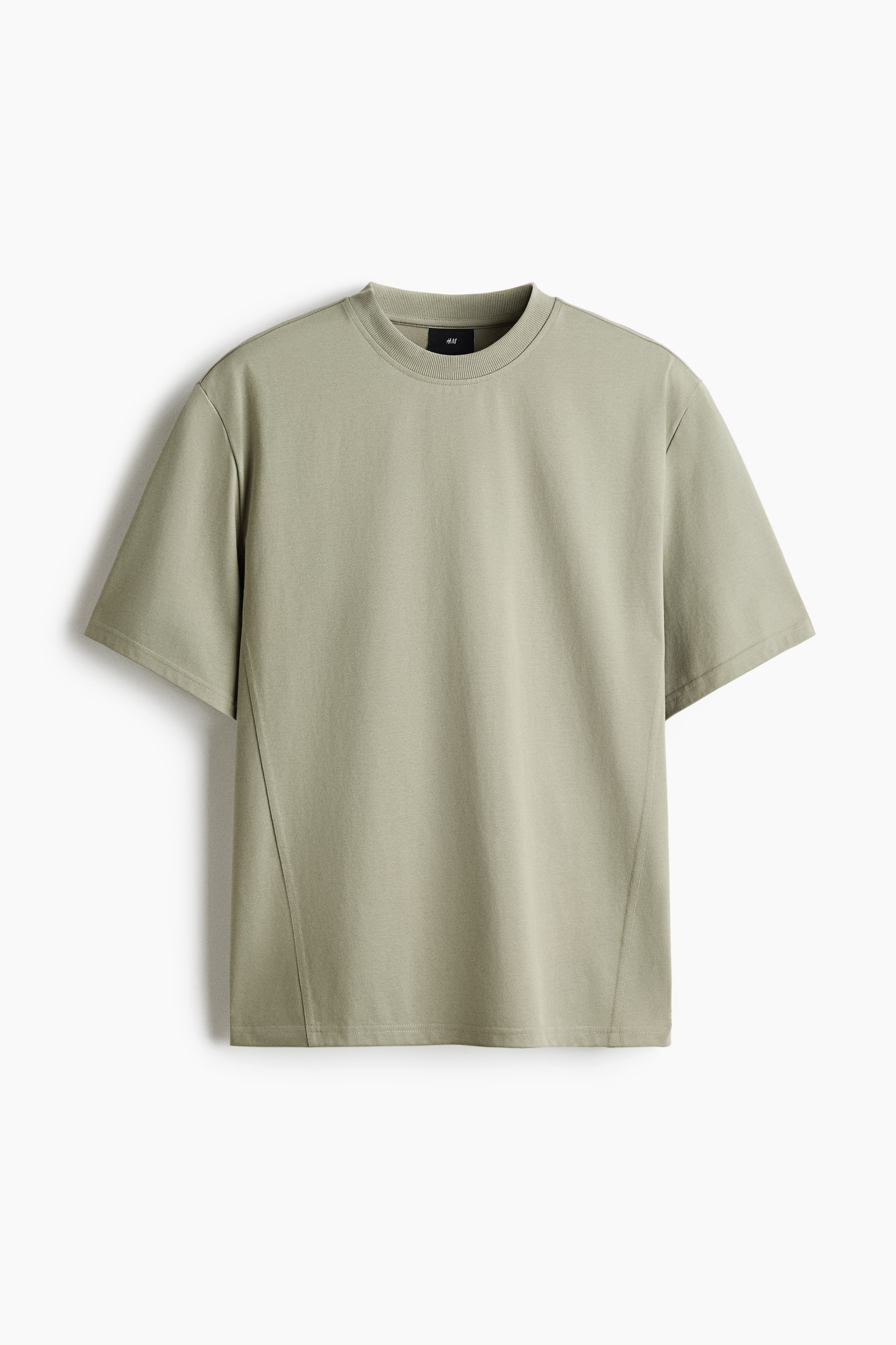 Loose-Fit T-Shirt - Light khaki green/Turquoise/Gray melange/Black/White/Beige