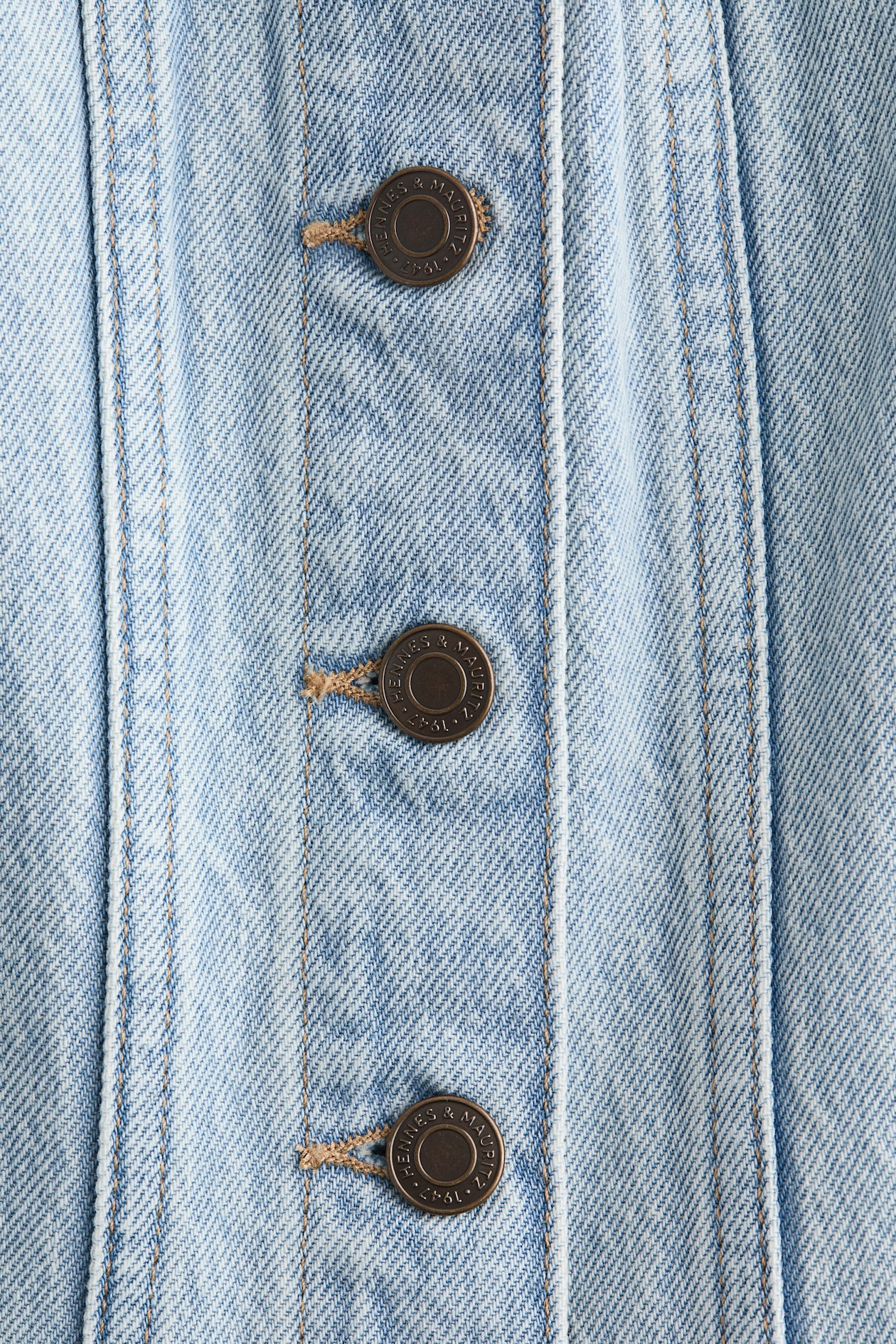 Button-Front Denim Top - image 2