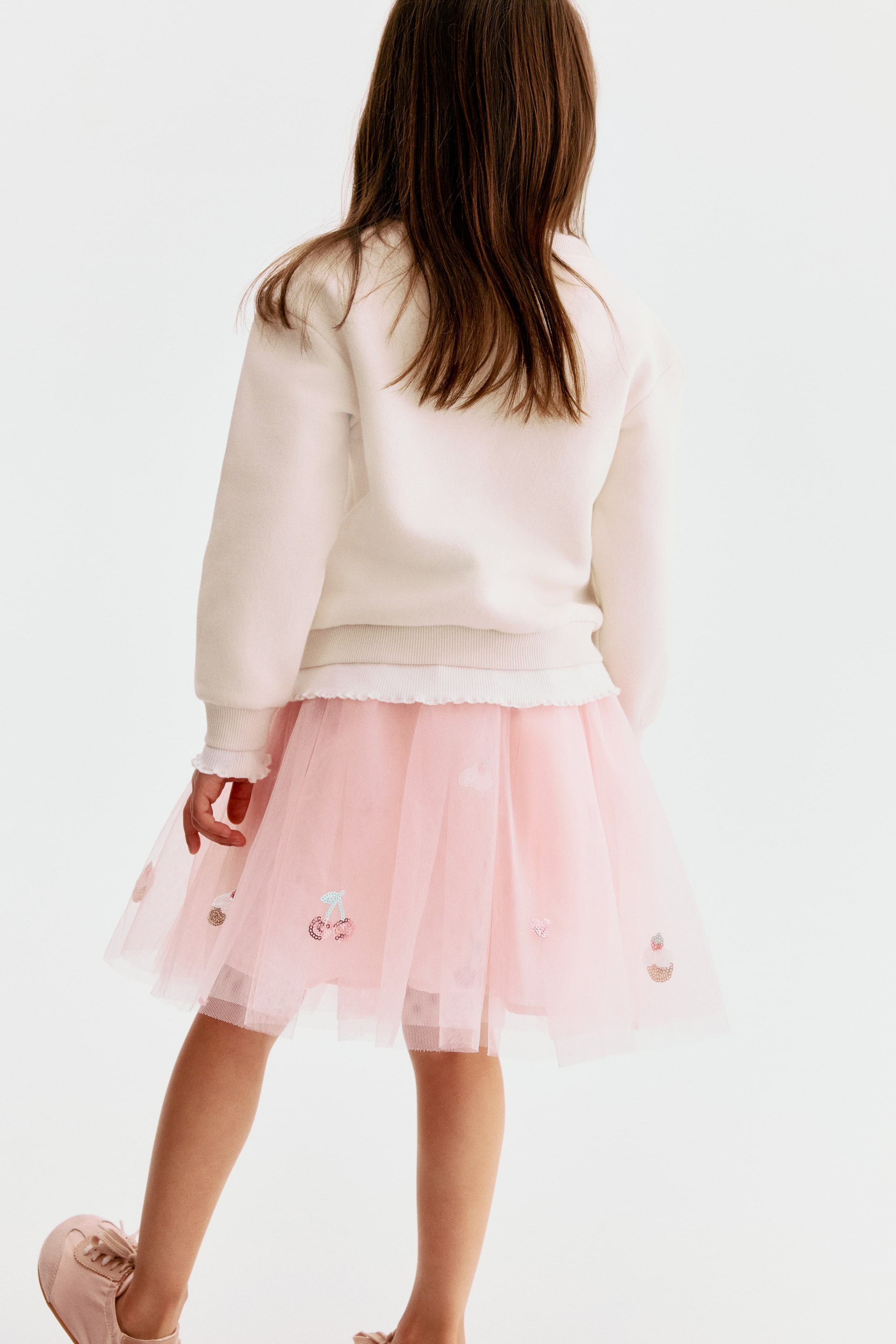 Jupe en tulle à sequins