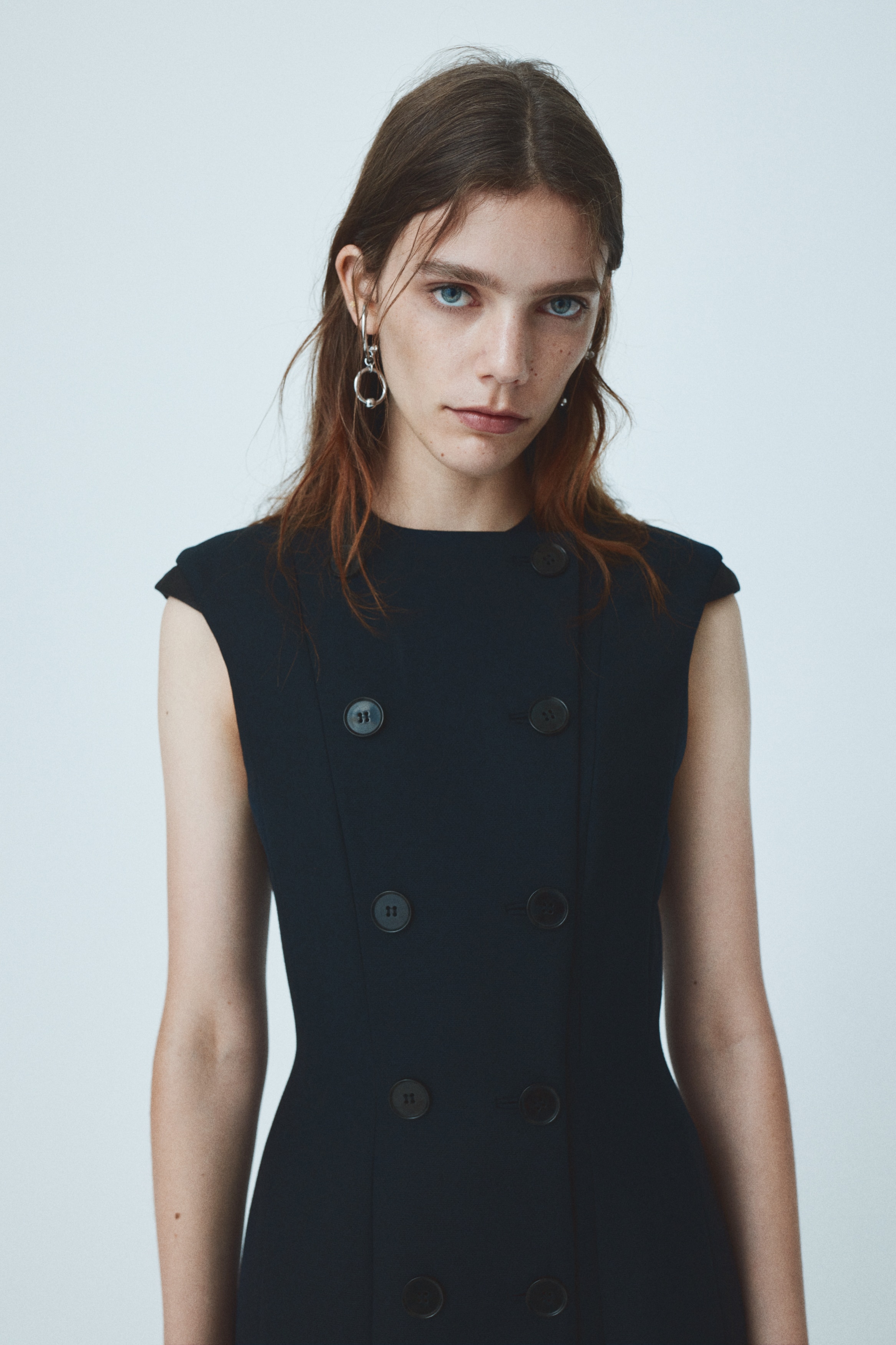 Wool-blend blazer dress