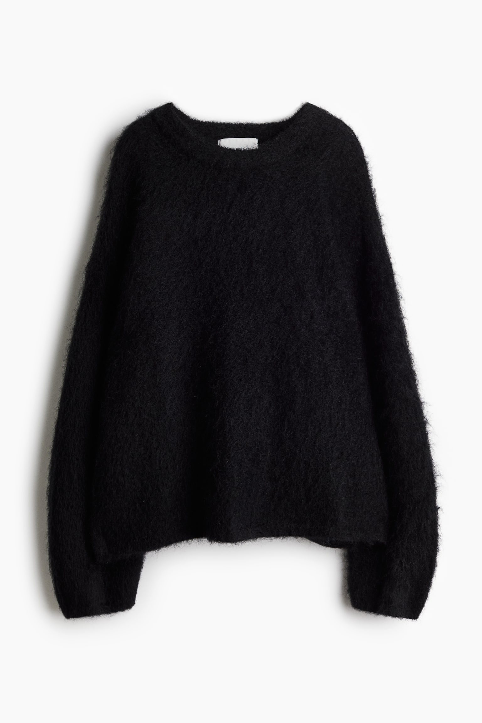 Oversized mohair-blend jumper - Black/Dark brown/White/Light grey/Dark grey/Light beige/Striped/Light pink/Beige - 1