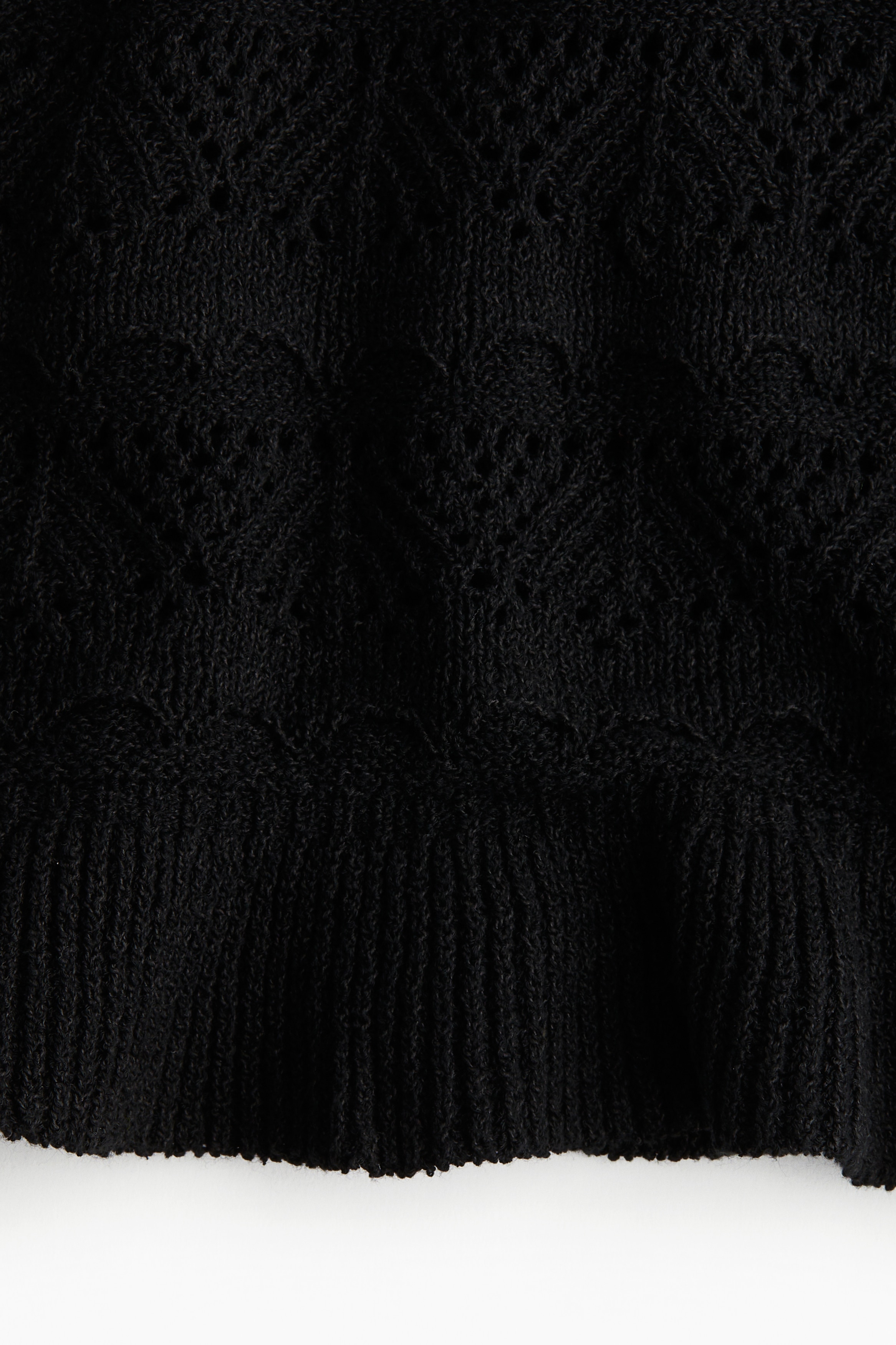 Crochet-look vest top