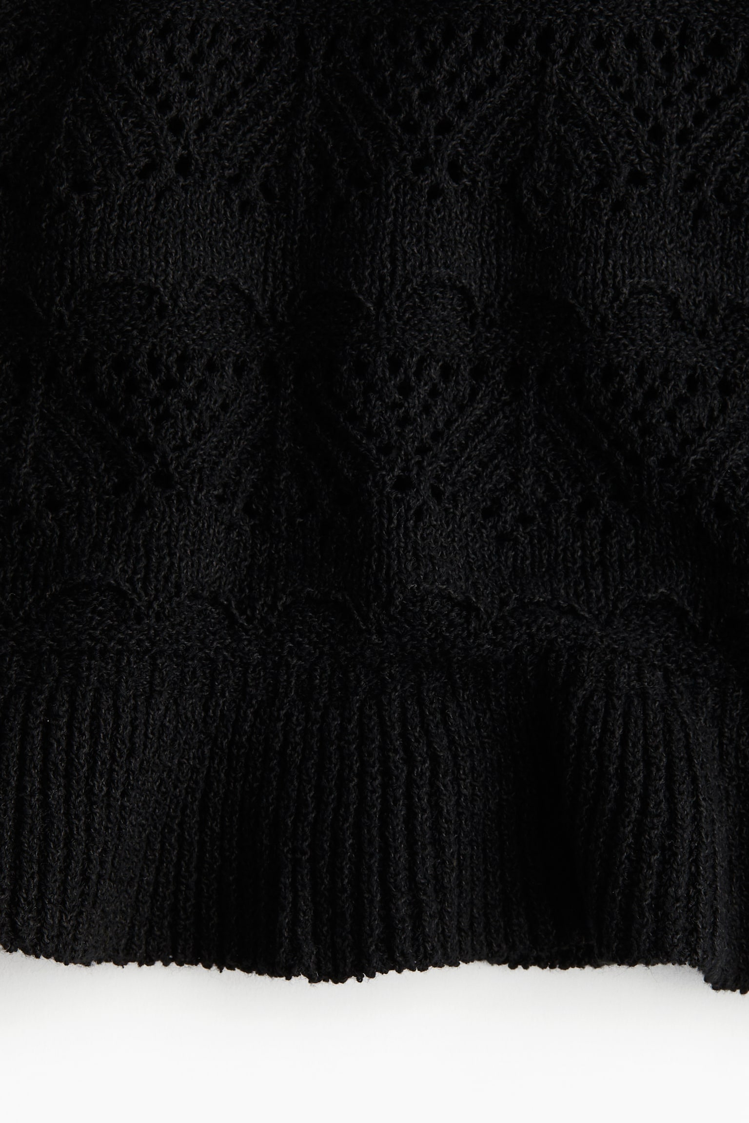 Женский топ H&M Crochet-Look Sleeveless Top, цвет: Чёрный — фото 2