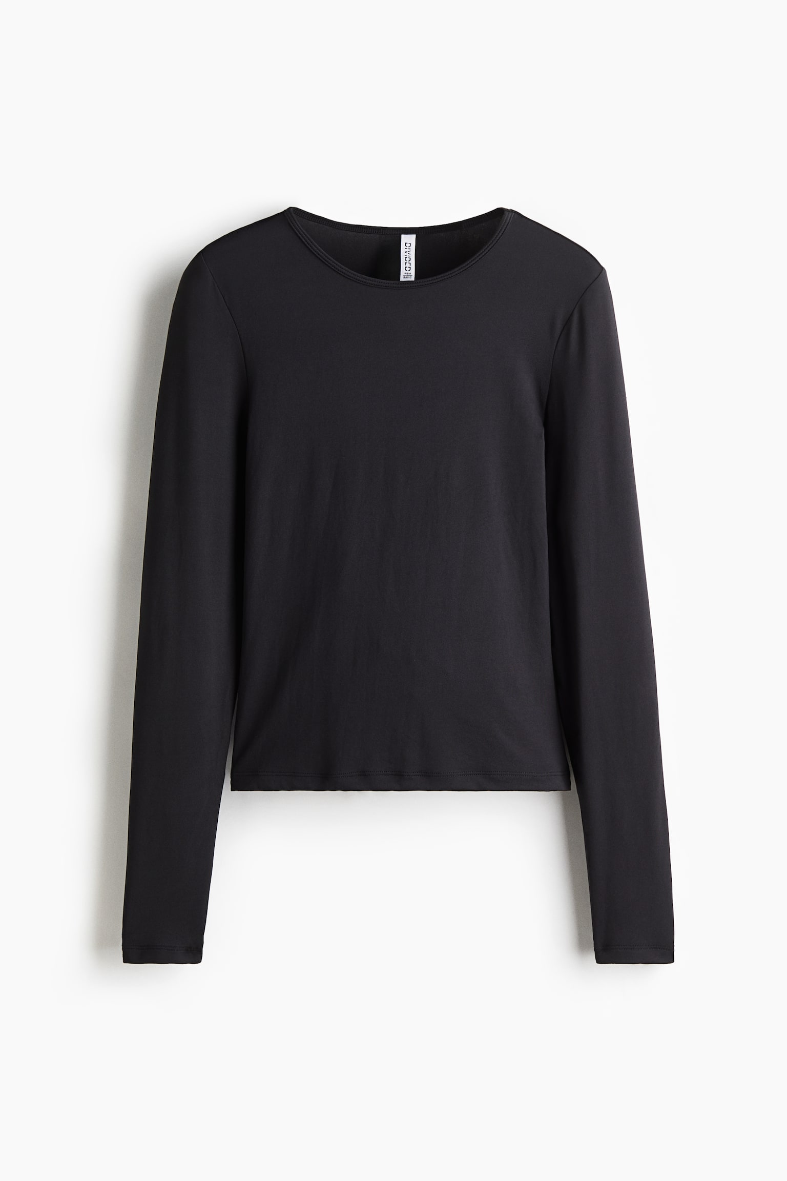 Женский топ H&M Soft Jersey Top, цвет: Чёрный — фото 1
