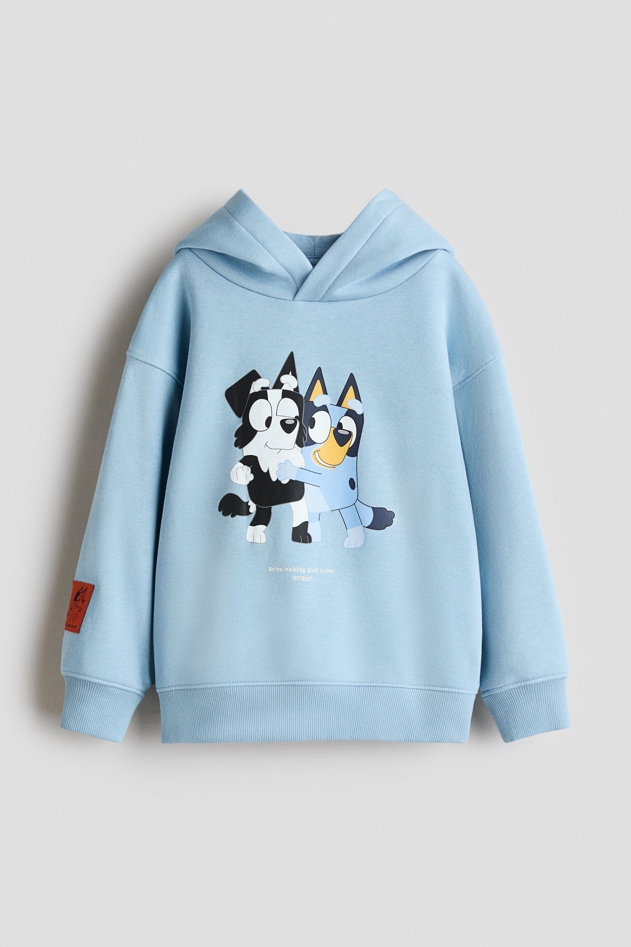 이미지 확대 보기: 프린트 후디 - 라이트 블루/블루이 - Kids | H&M KR 1