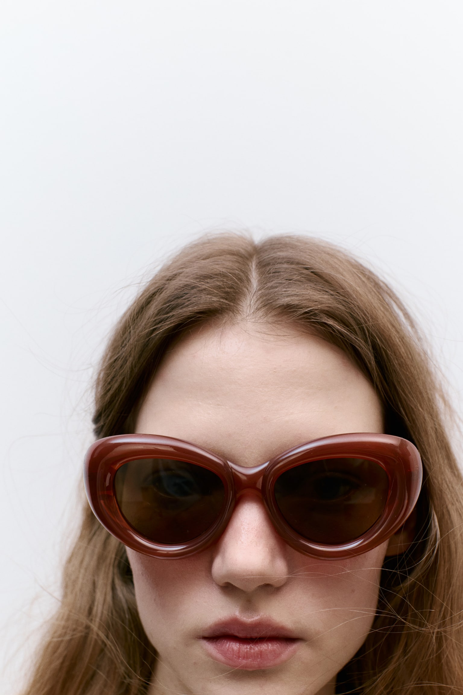 Chunky polarised sunglasses - Burnt orange - 4