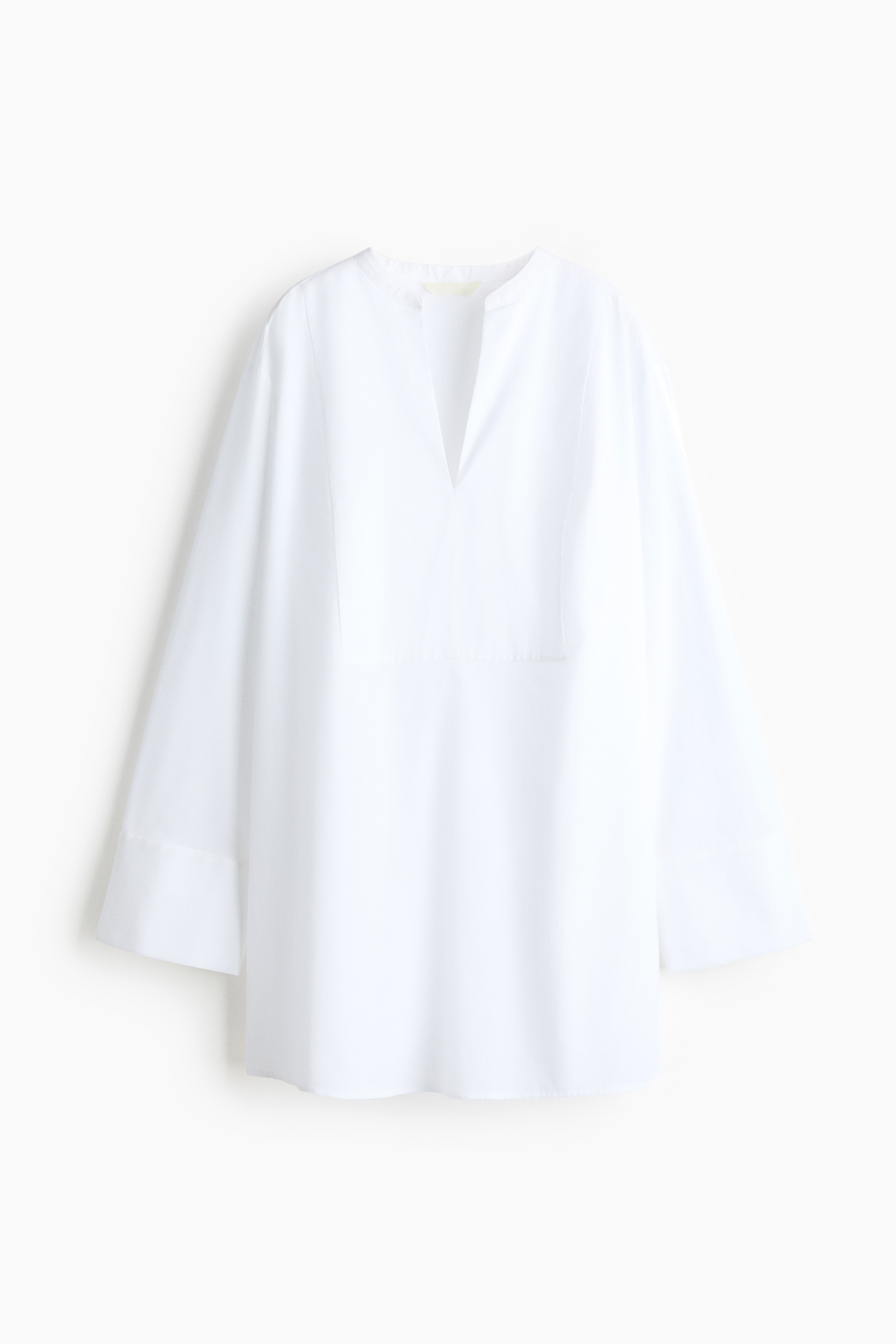 A-line cotton blouse - White