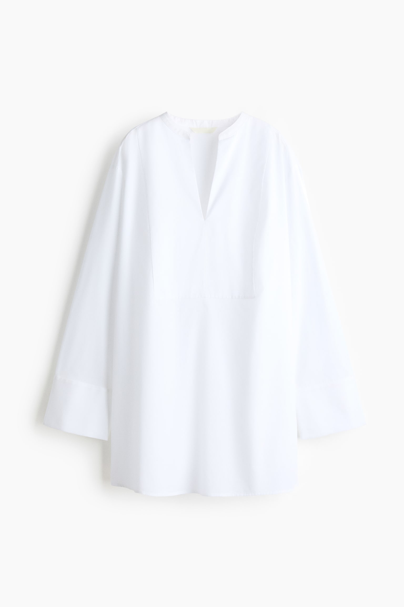 A-line cotton blouse - White