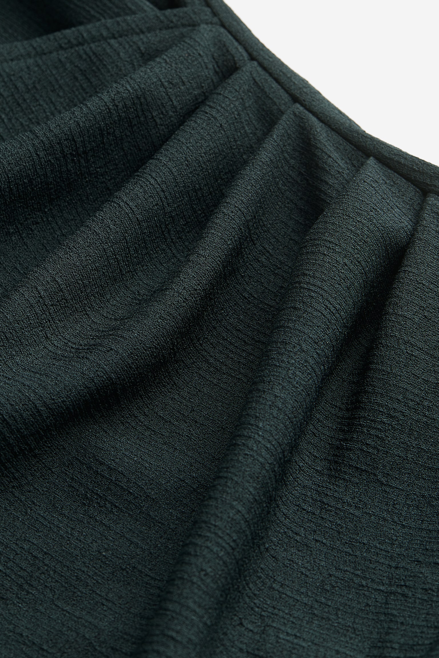 Wrap jersey dress - Dark green/Black - 2