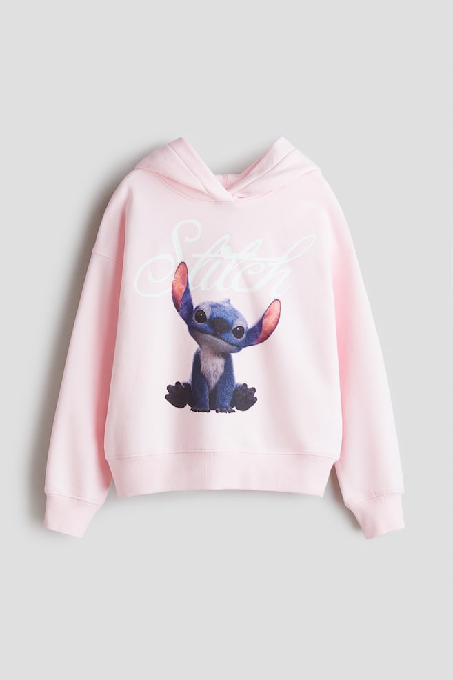 Motif-detail hoodie - Pink/Lilo & Stitch/Light grey marl/Lilo & Stitch/Light grey marl/SmileyWorld®/Purple/Kuromi - 1