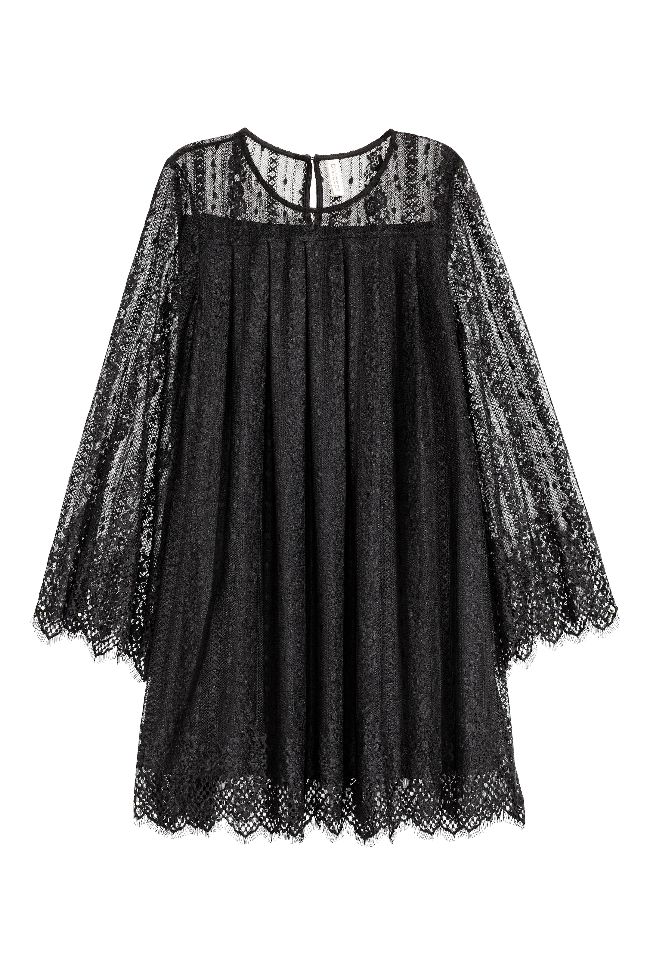 View larger image: Short lace dress - Black - Ladies | H&M GB 1