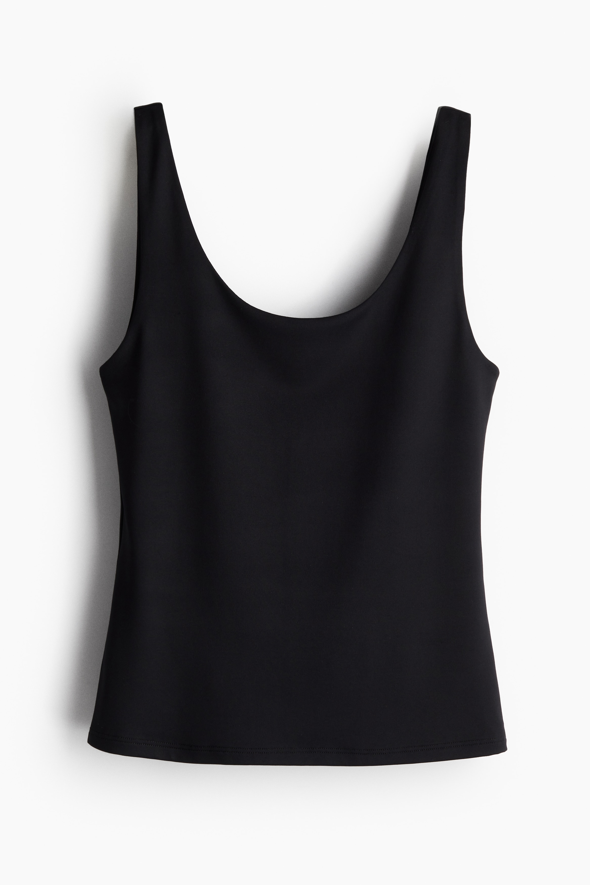 マイクロファイバータンクトップ - ブラック - レディース | H&M JP