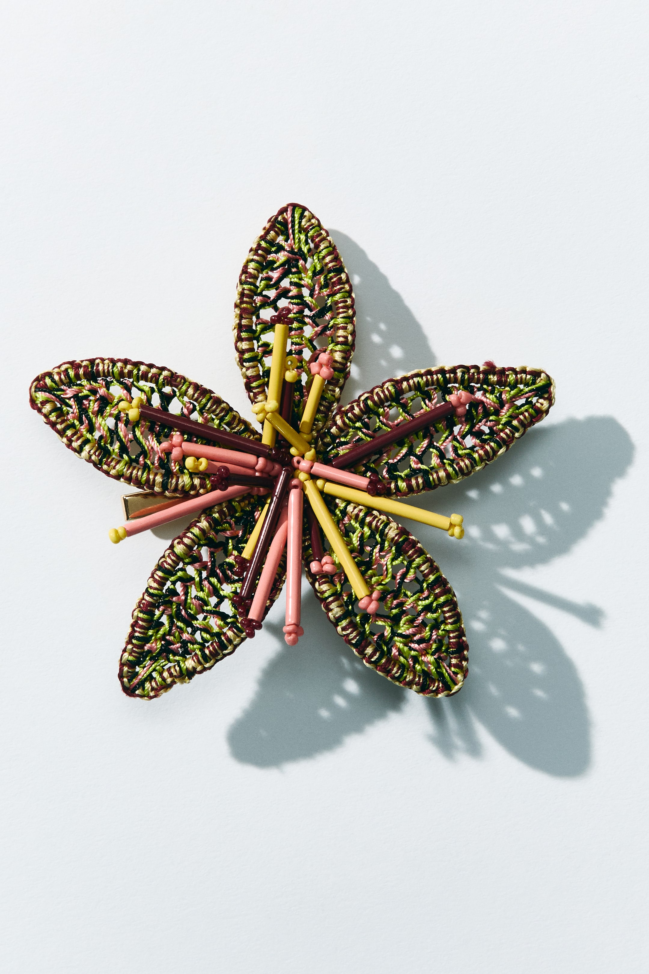 Flower-Shaped Hair Clip