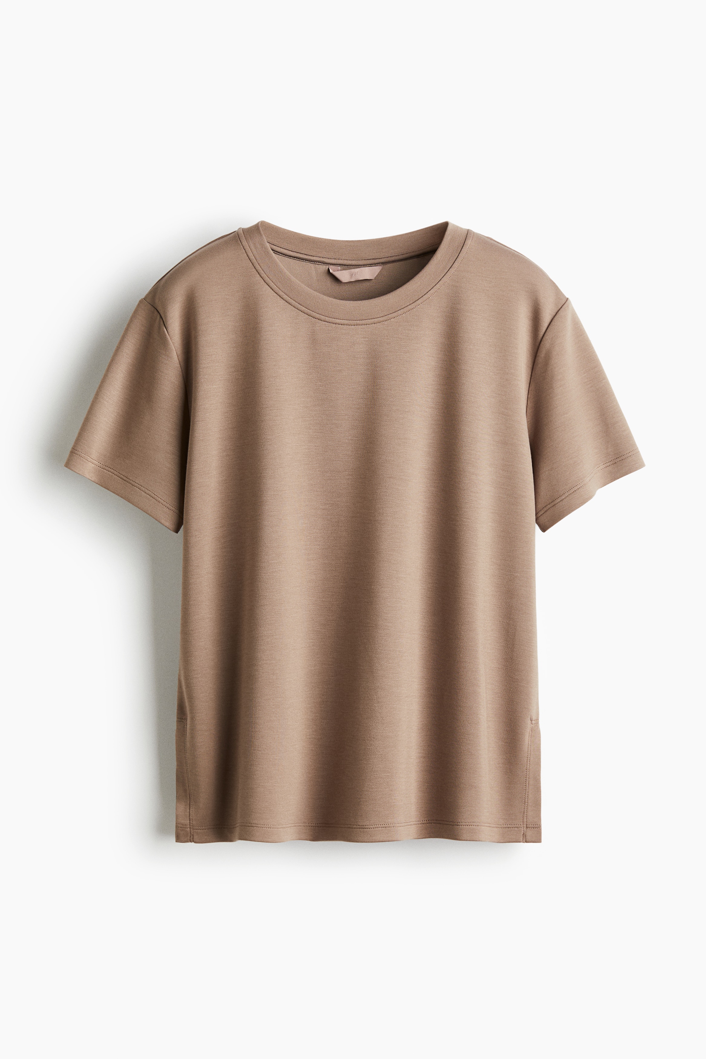 Superblød T-shirt - Mørk beige