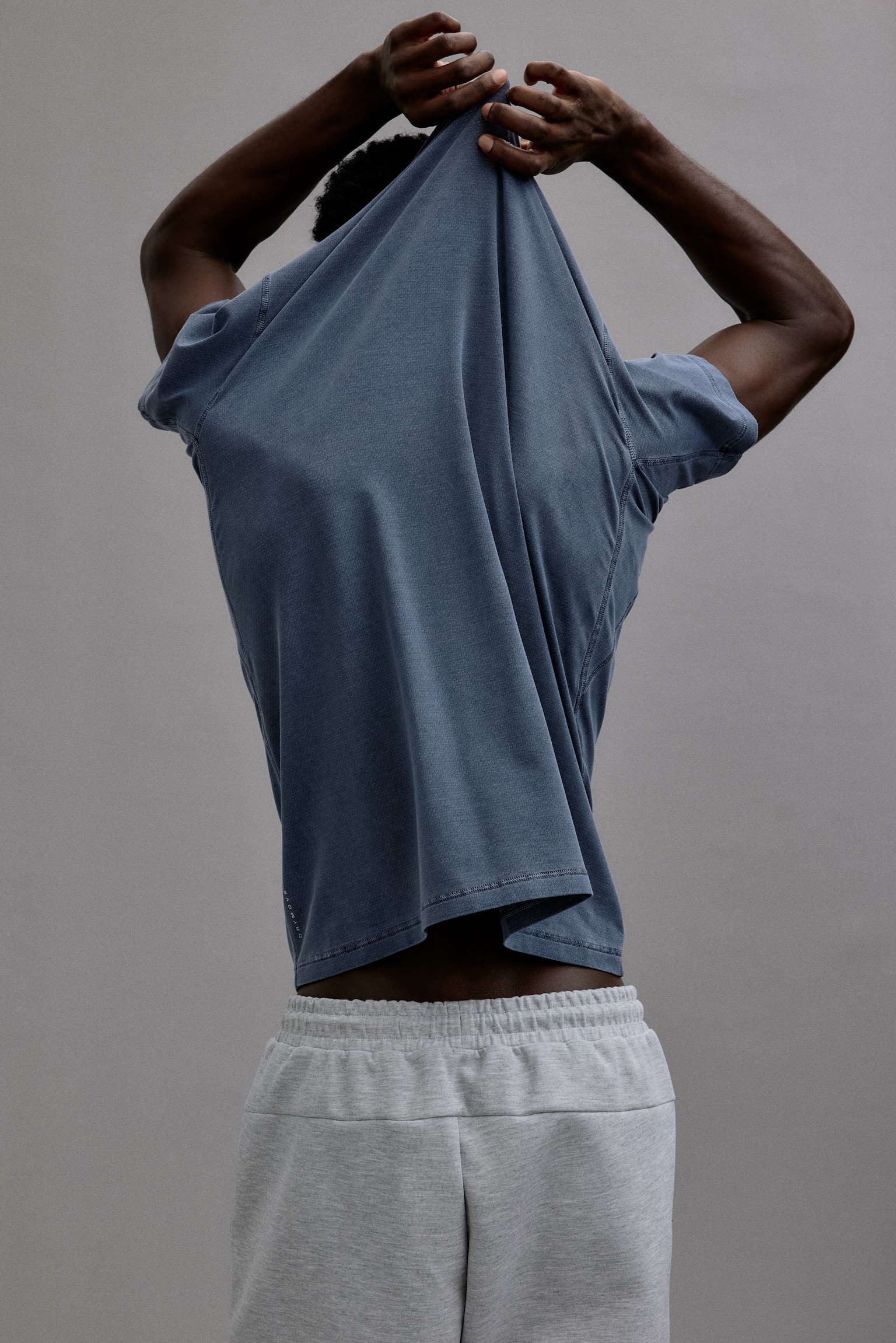 Sports T-shirt with DryMove™ - Dusty blue/Dark beige/Dusty rose/Dark grey - 4