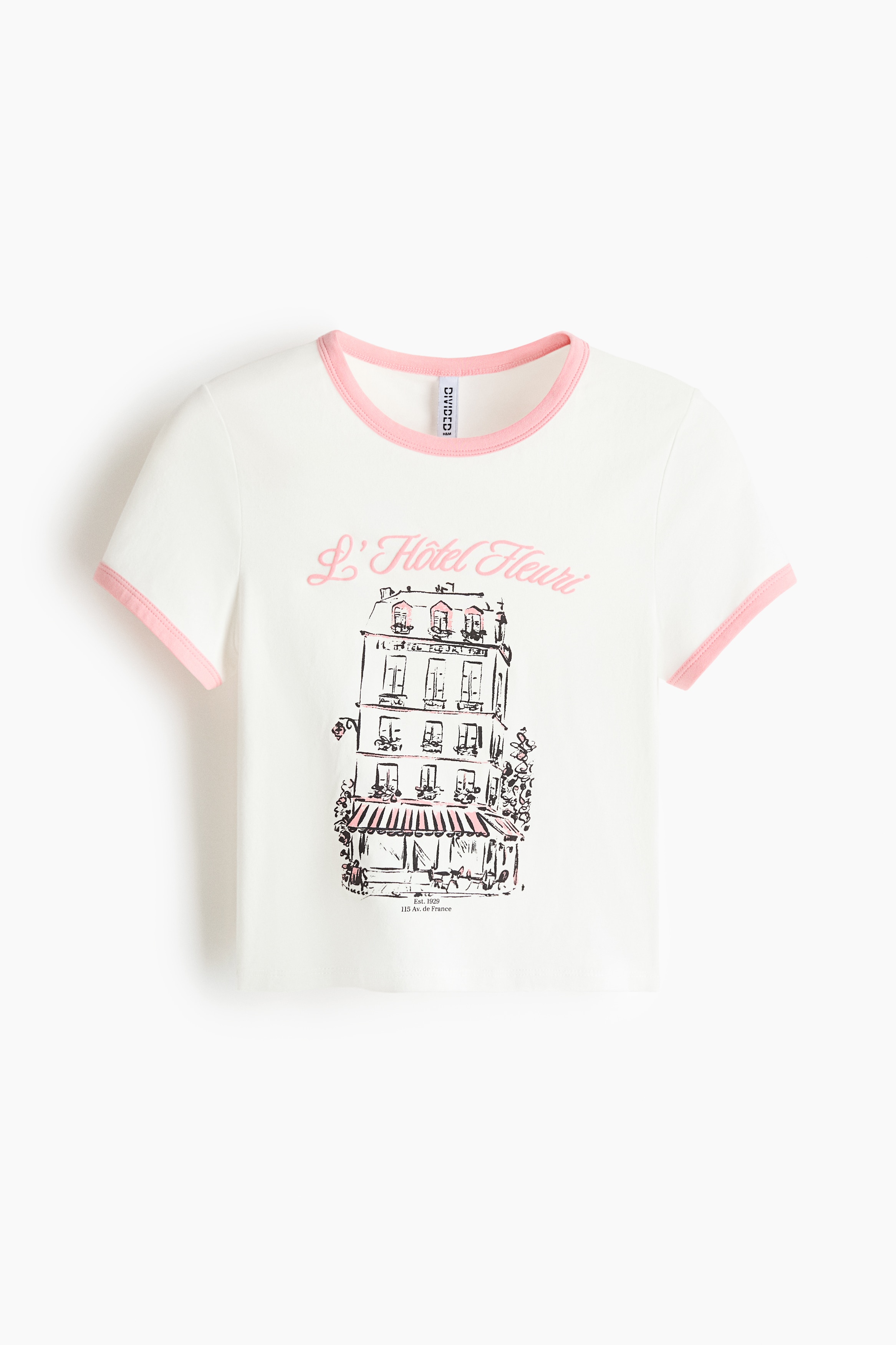 Fitted Cotton Tee - White/Hotel/Light blue/Poétique/Light beige/Douceur De Vivre/Dark grey/Pâtisserie