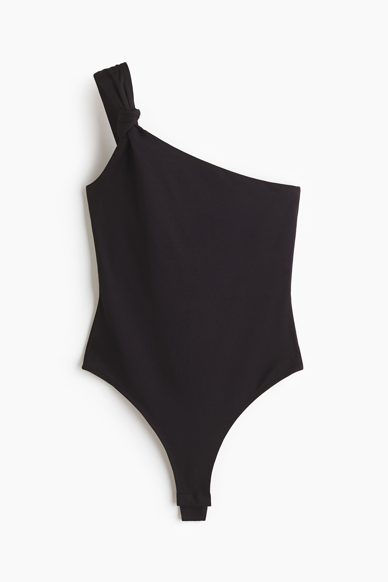 One-shoulder thong body-Black - 1