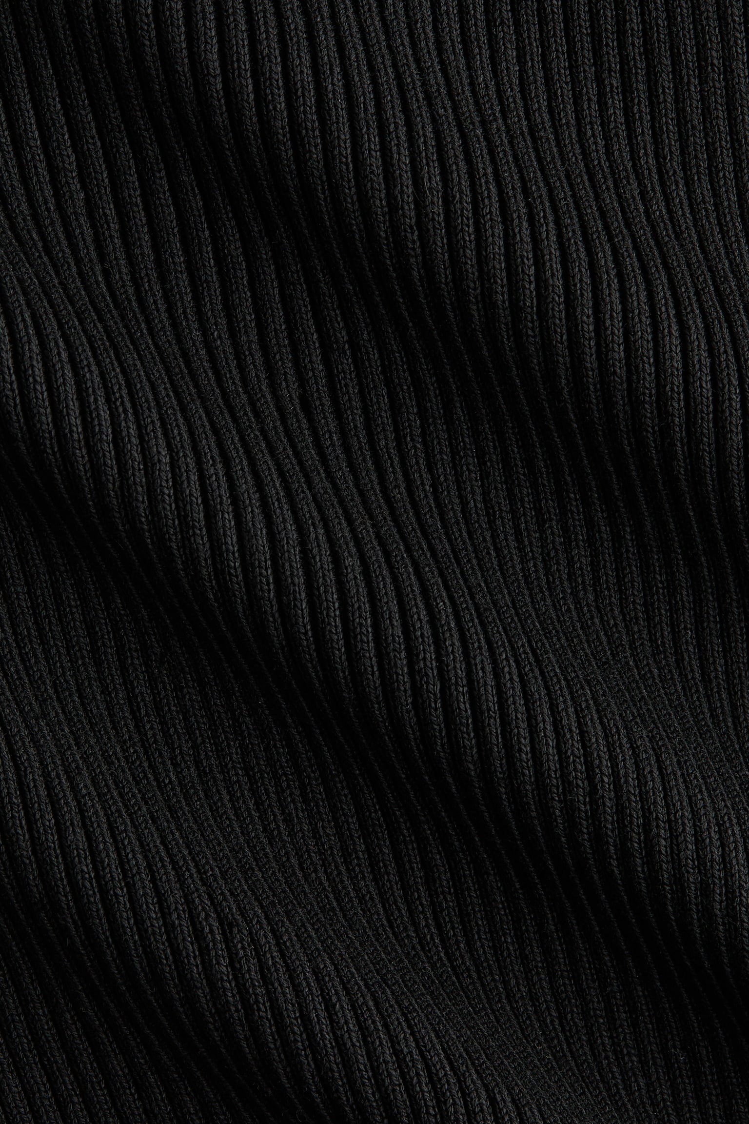 Áo trễ vai dệt kim gân nổi - Màu đen/Màu kem/Màu vàng ô liu - 5