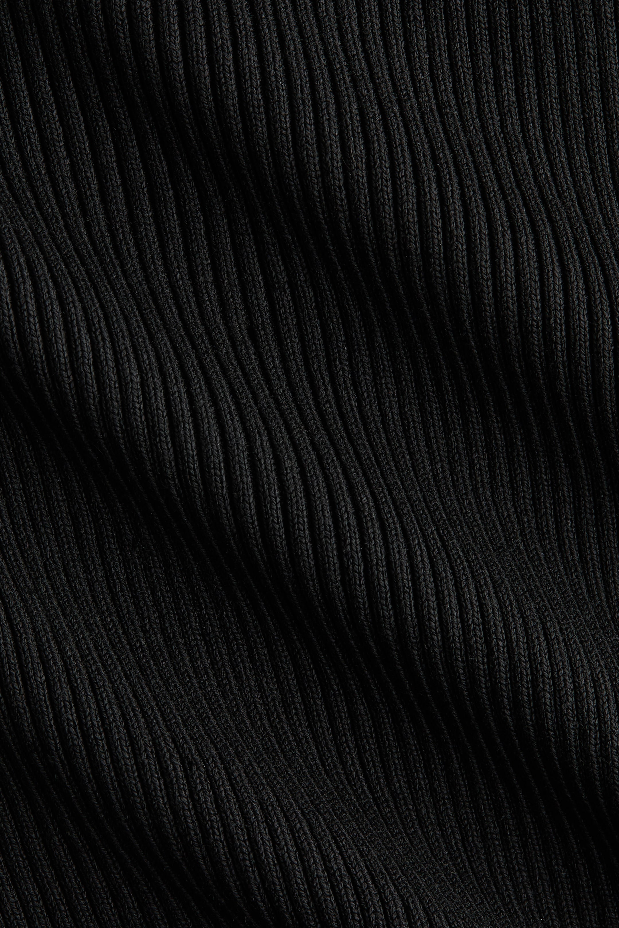 View larger image: Rib-Knit Off-the-Shoulder Top - Black - Ladies | H&M PH 5