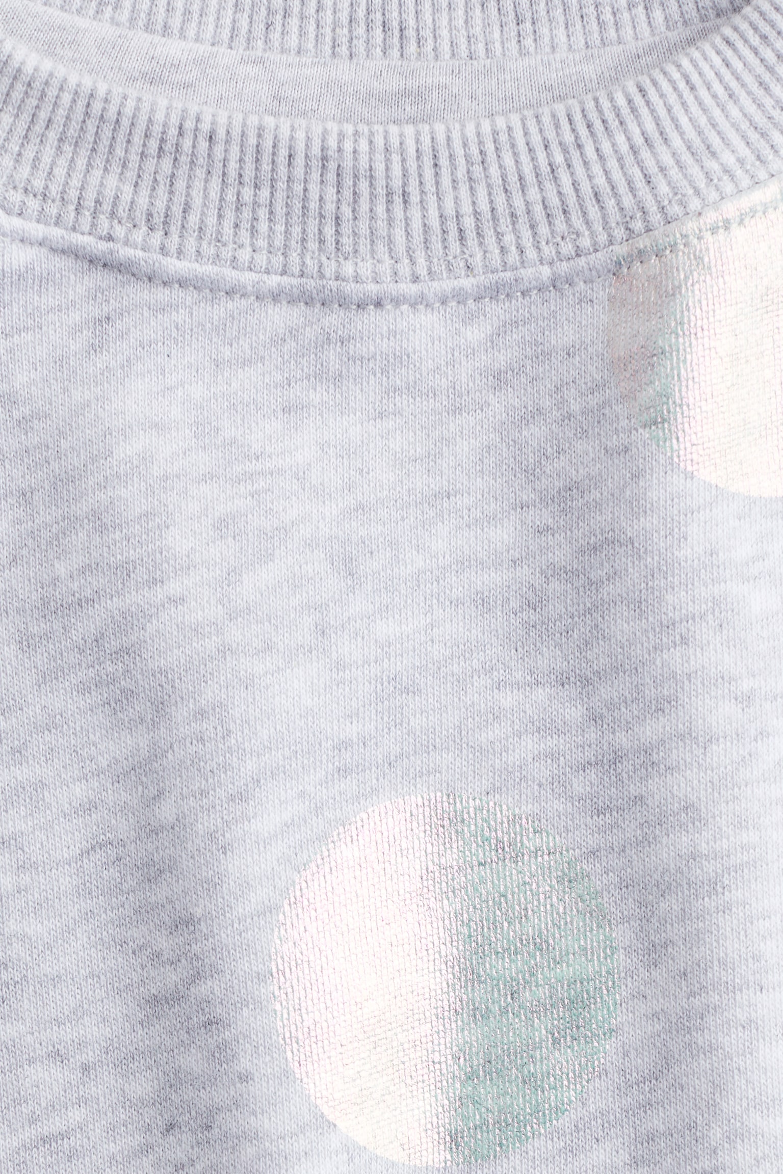 Foil-print sweatshirt - Light grey/Spotted - 2