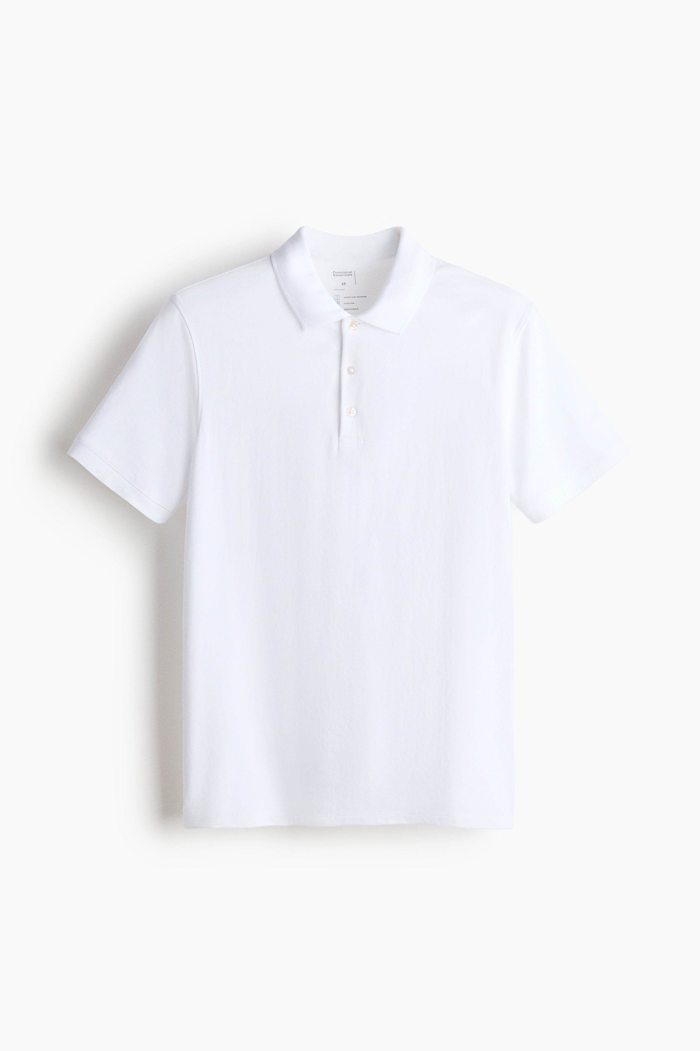 Cooling poloshirt Regular Fit - Hvid
