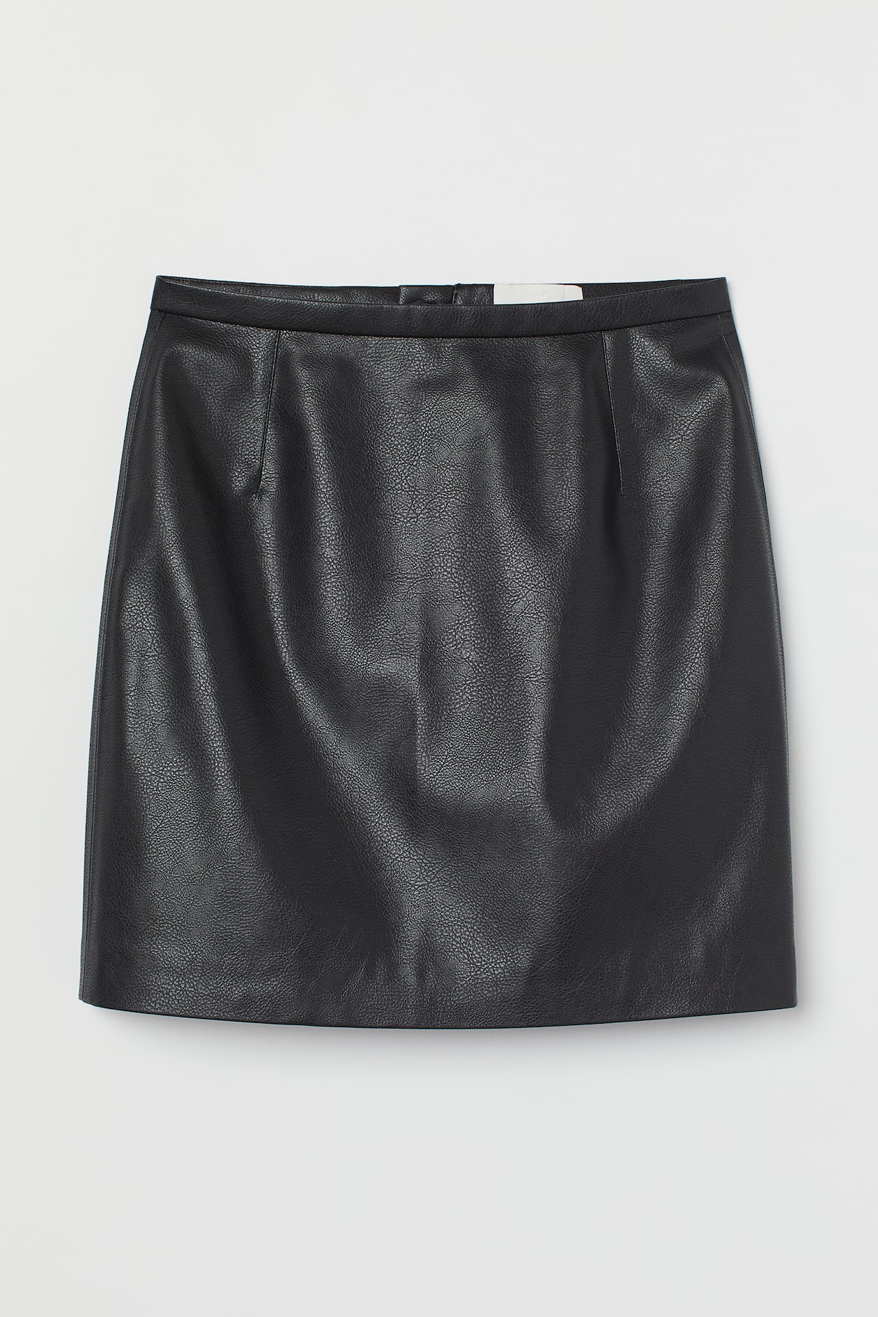 Faux Leather Skirt - High waist - Short - Black - Ladies | H&M US