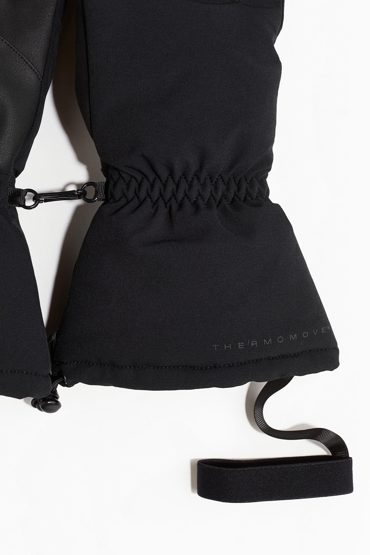 Water-repellent ski gloves - Black/Black - 2