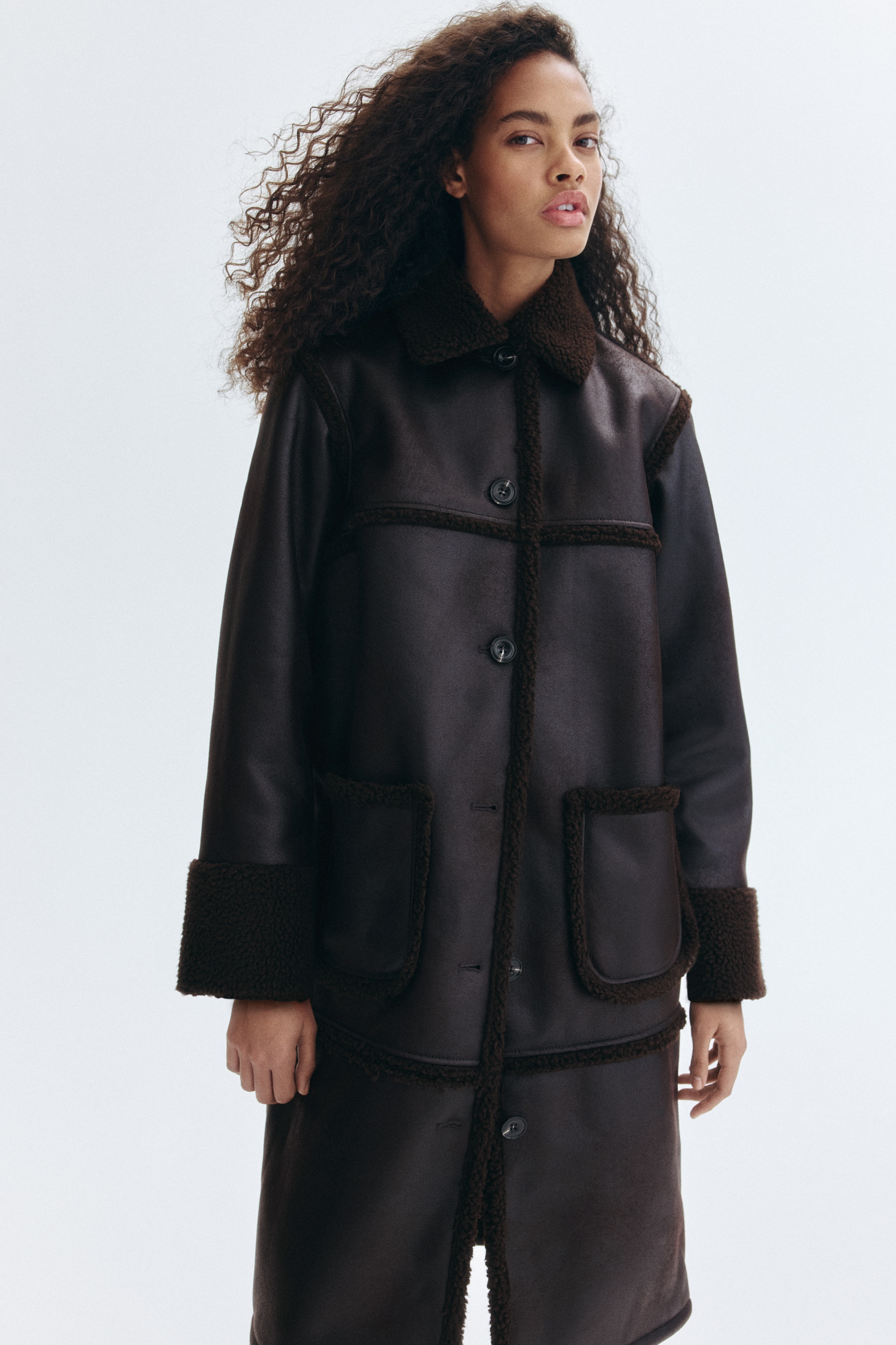 Women's Black Double-Faced Coat | H&M US