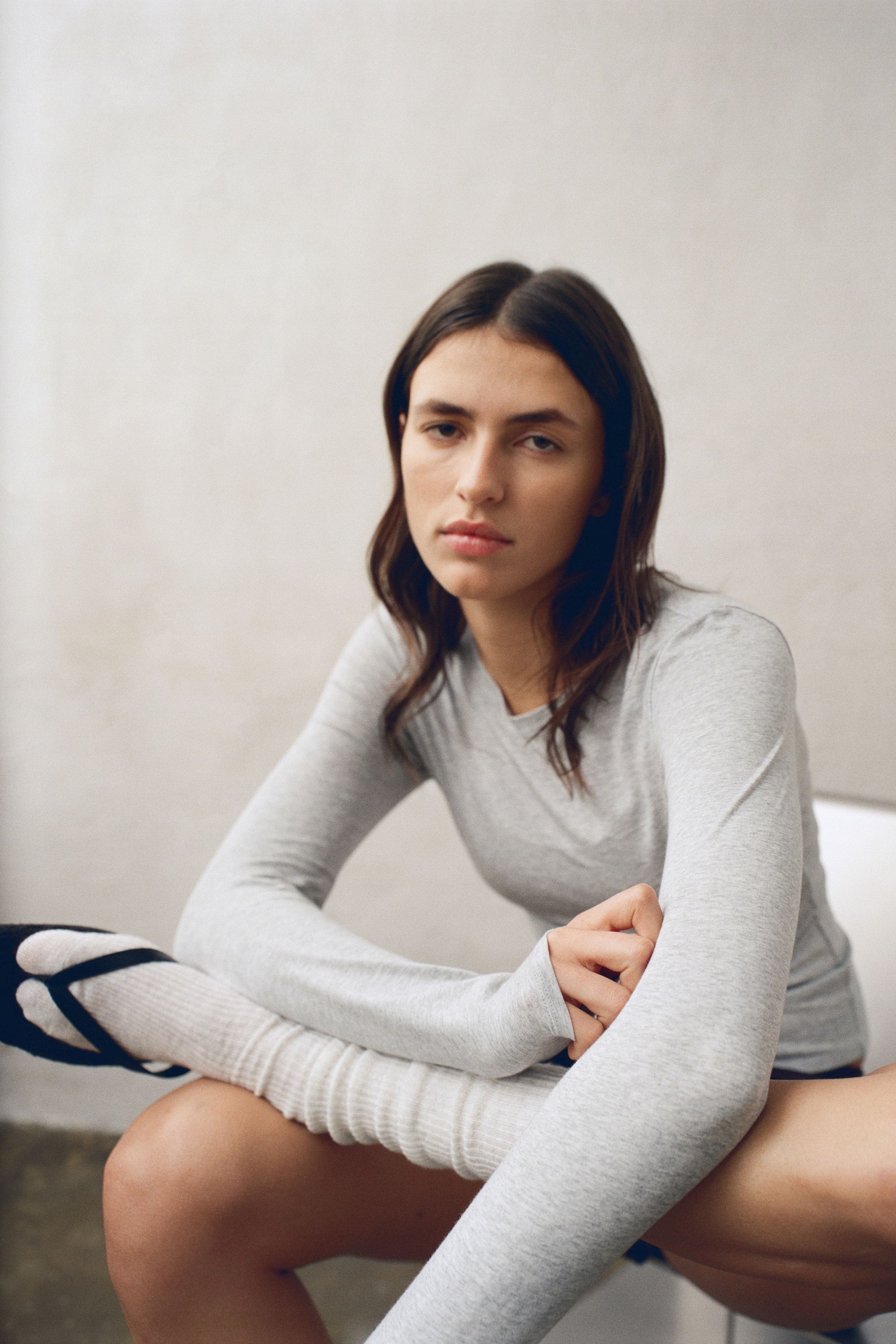 Agrandir l'image: Top de sport DryMove™ - Gris clair chiné - FEMME | H&M FR 2