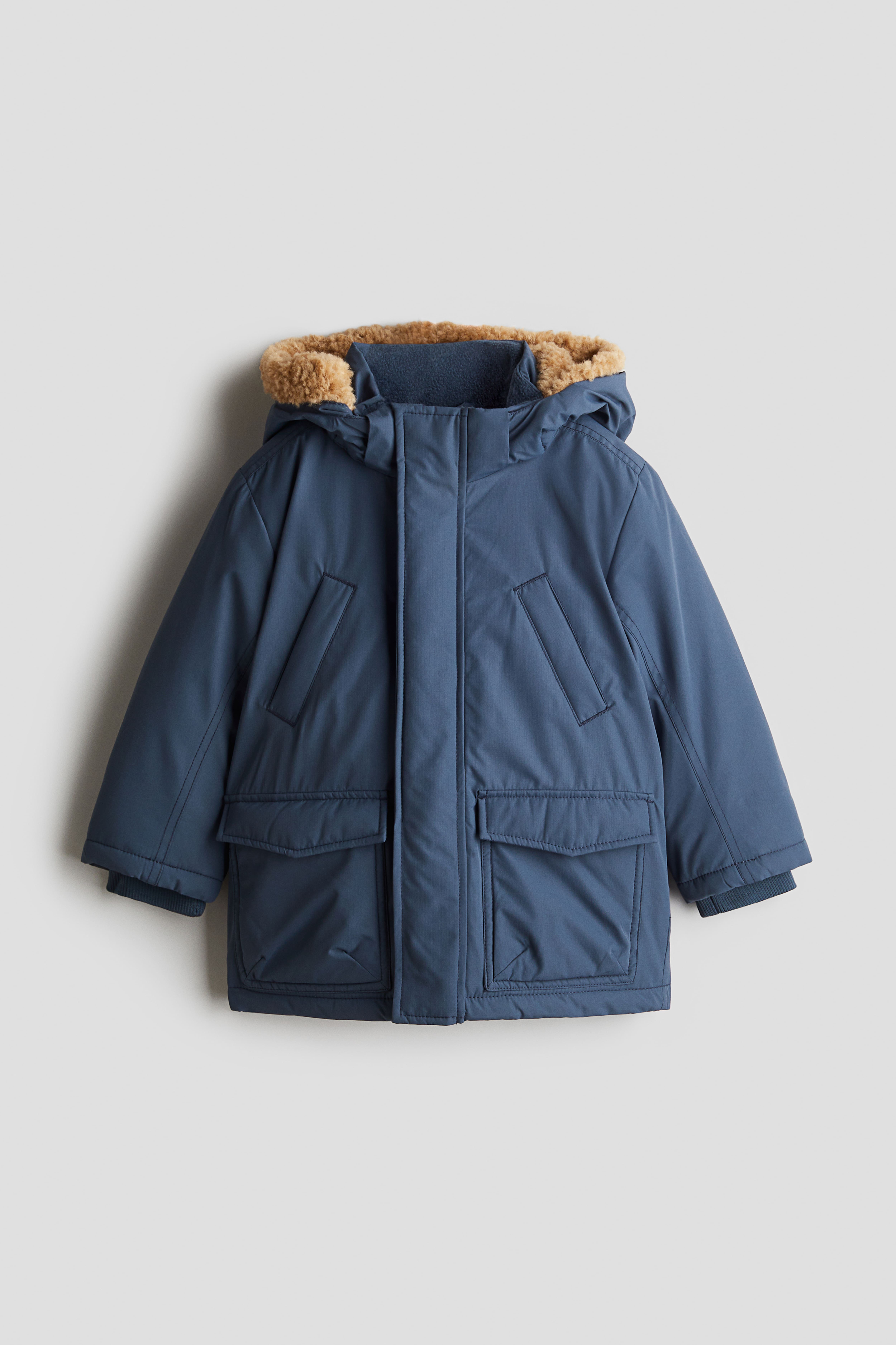 Water Repellent Parka Dark blue Kids H M CA