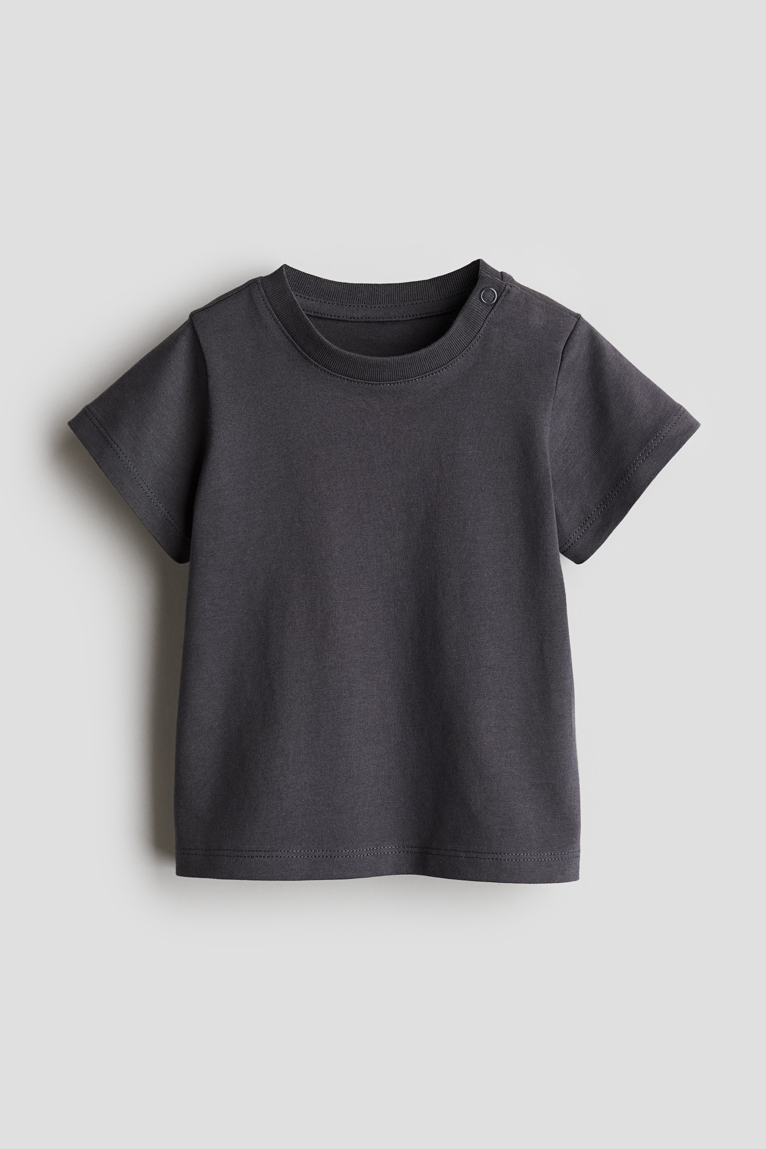 Cotton Jersey Tee - Dark grey/Khaki green/Purple - 1