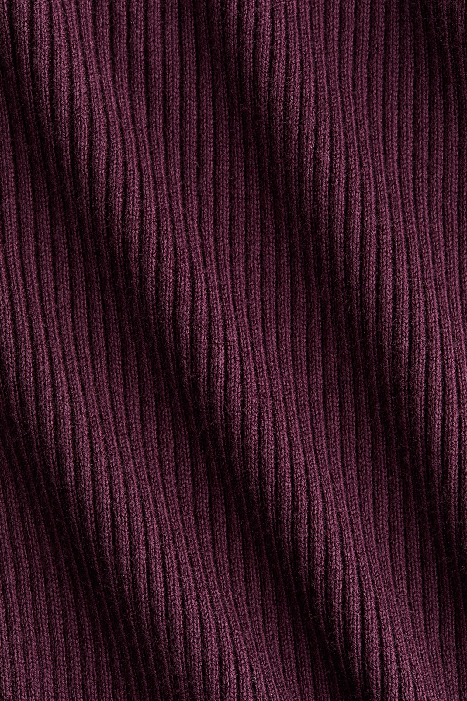 Женский кардиган H&M Ruffle-Trimmed, цвет: Сливовый красный — фото 2