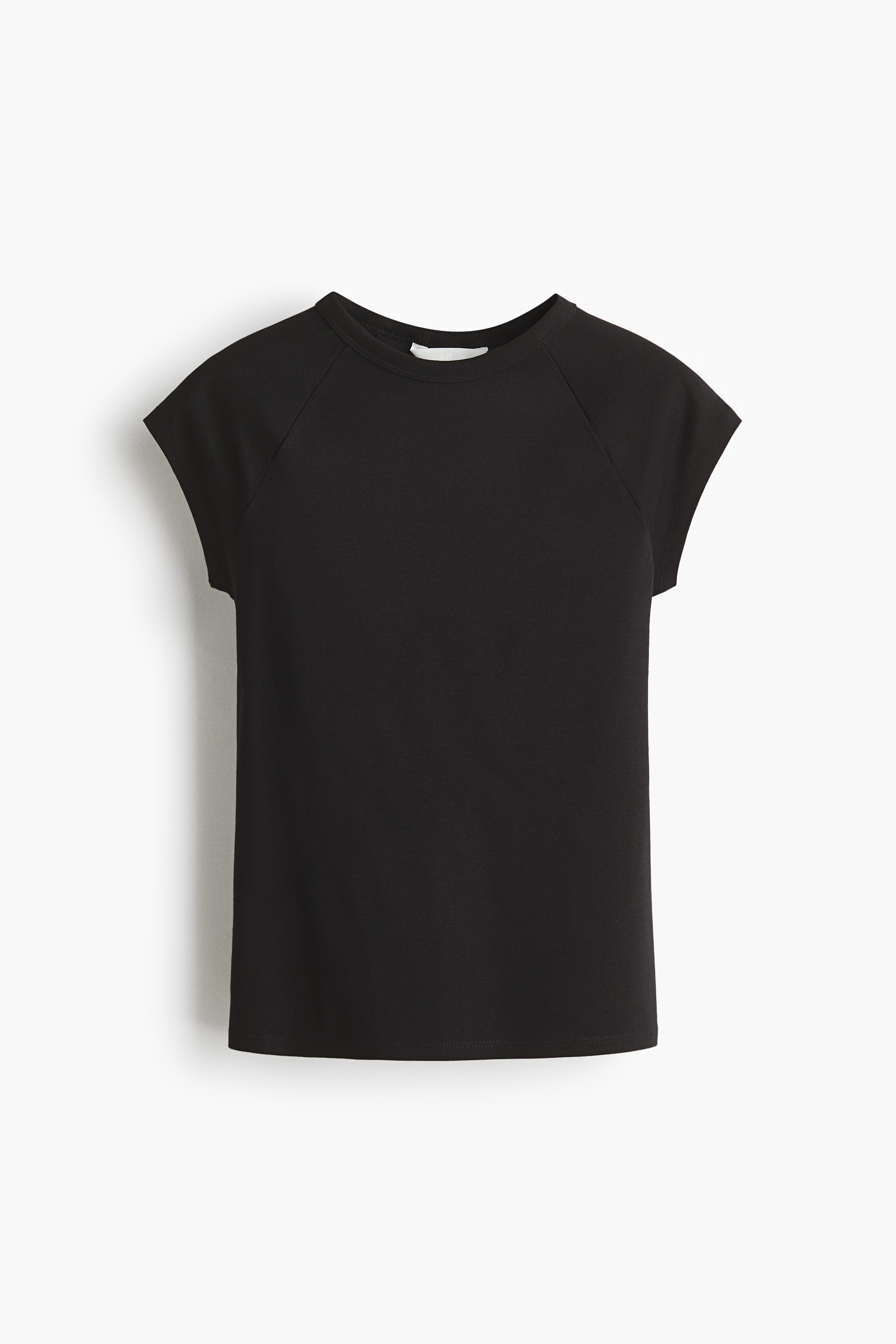 Raglan-Sleeved T-Shirt - Black/Ivory