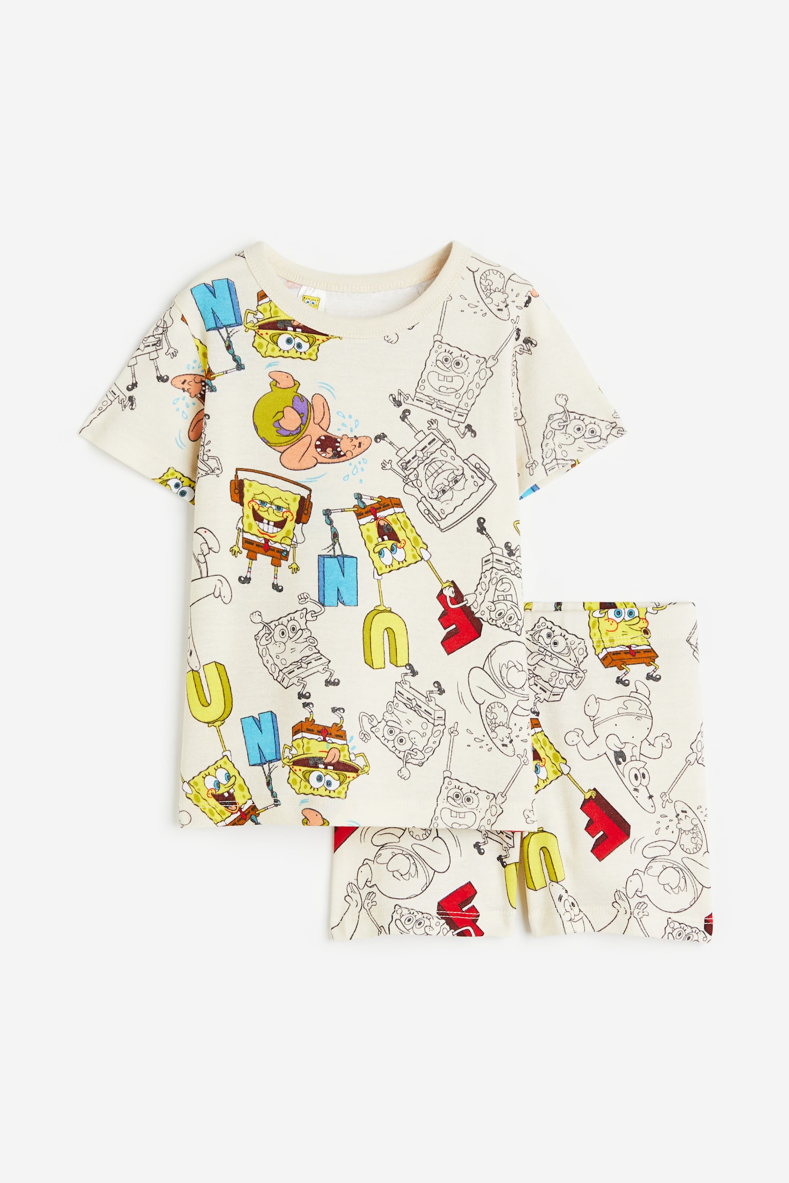 Cotton pyjamas - White/SpongeBob SquarePants/Bright blue/Marvel Comics/White/Pokémon/Natural white/Paw Patrol - 1