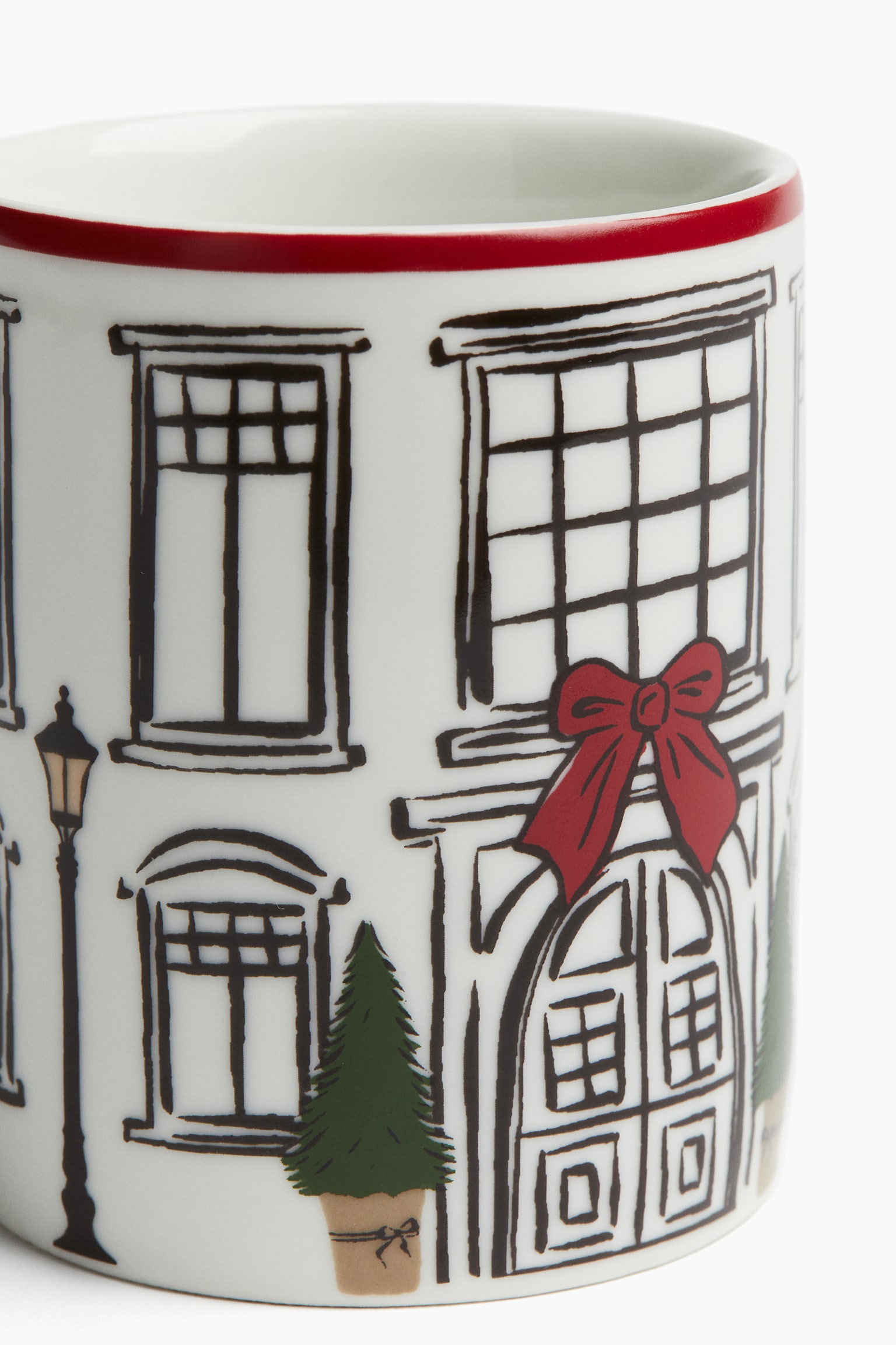 Printed porcelain mug - White/House - 2